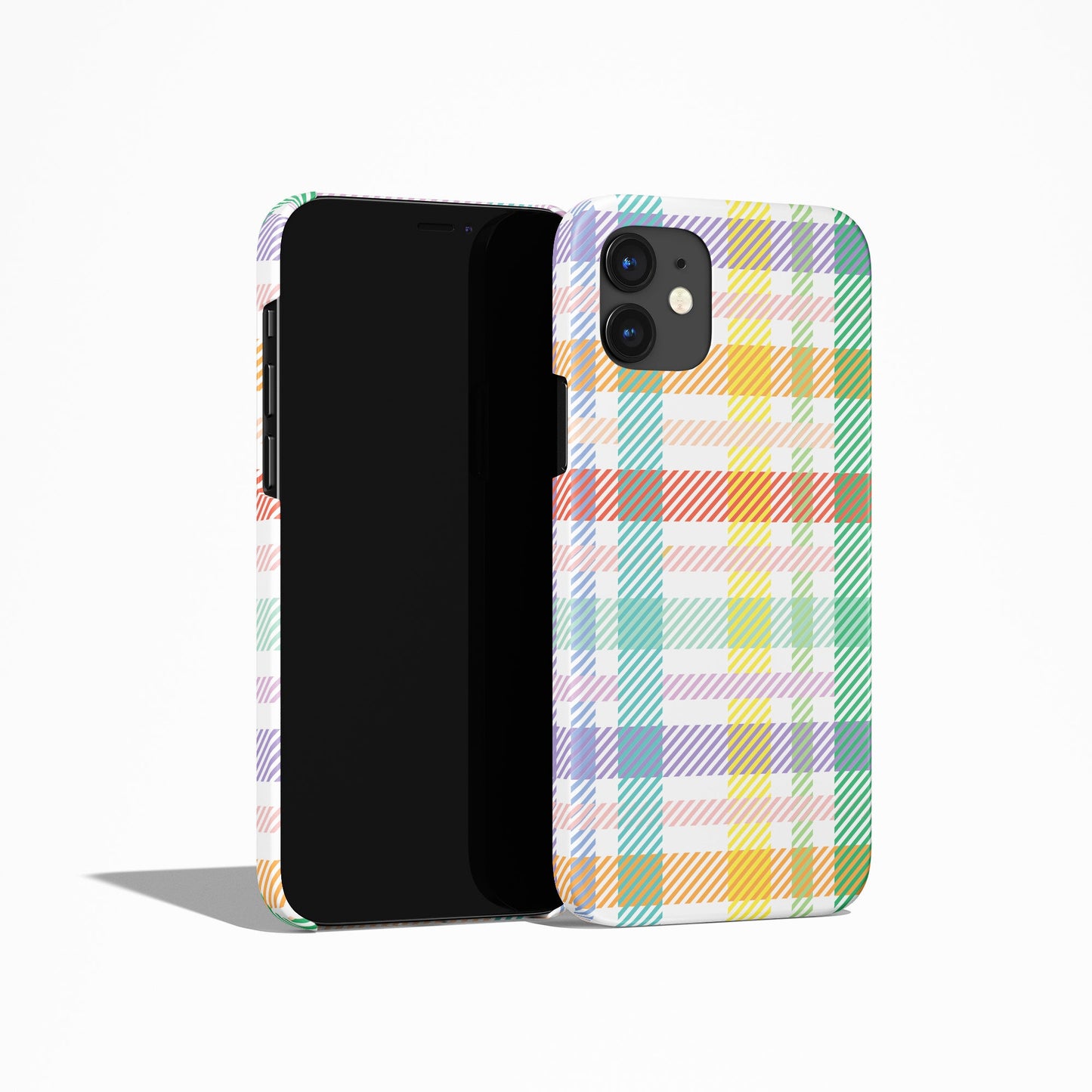 Gingham Check Plaid Pattern iPhone Case