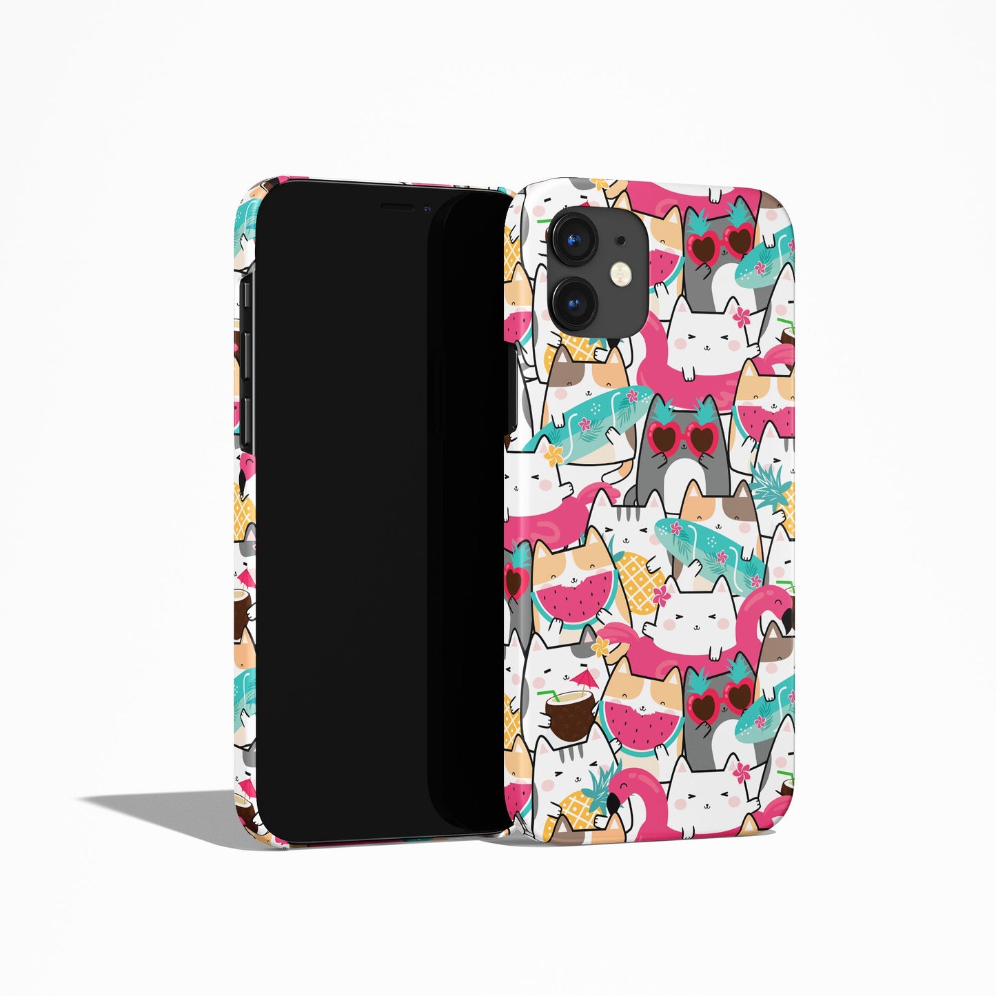 Cute Hawaii Summer Cats iPhone Case