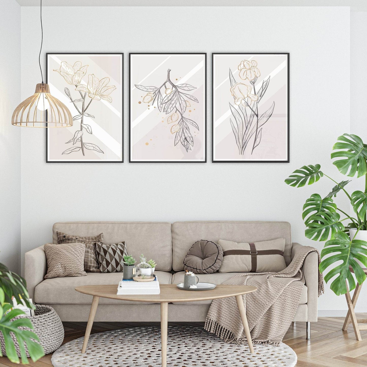 Set of 3 Floral Classic Posters - HypeSheriff Europe