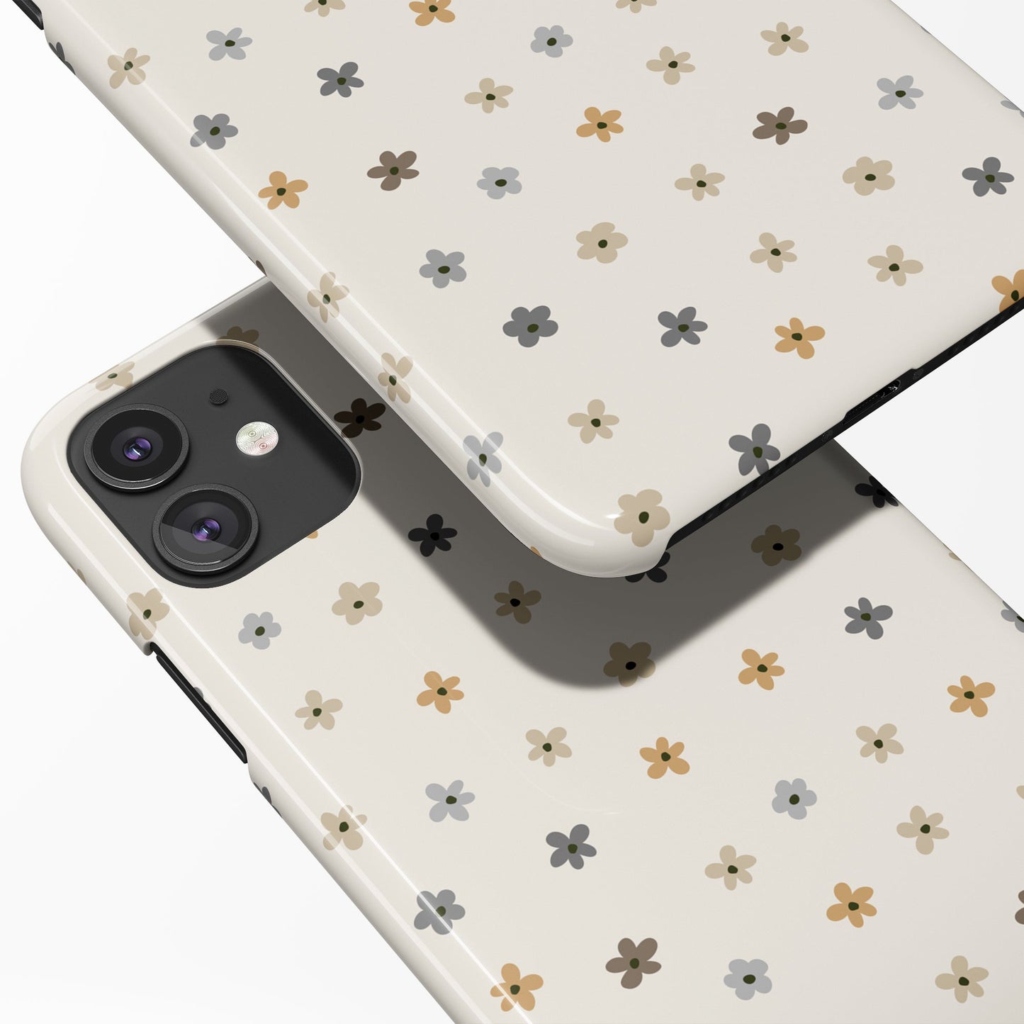 Tiny Boho Beige Flowers iPhone Case