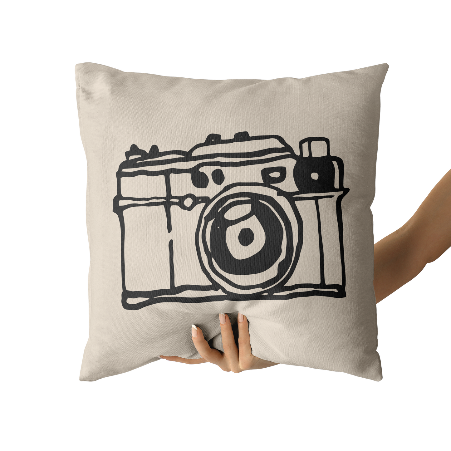 Retro Camera Photography Lover Throw Pillow