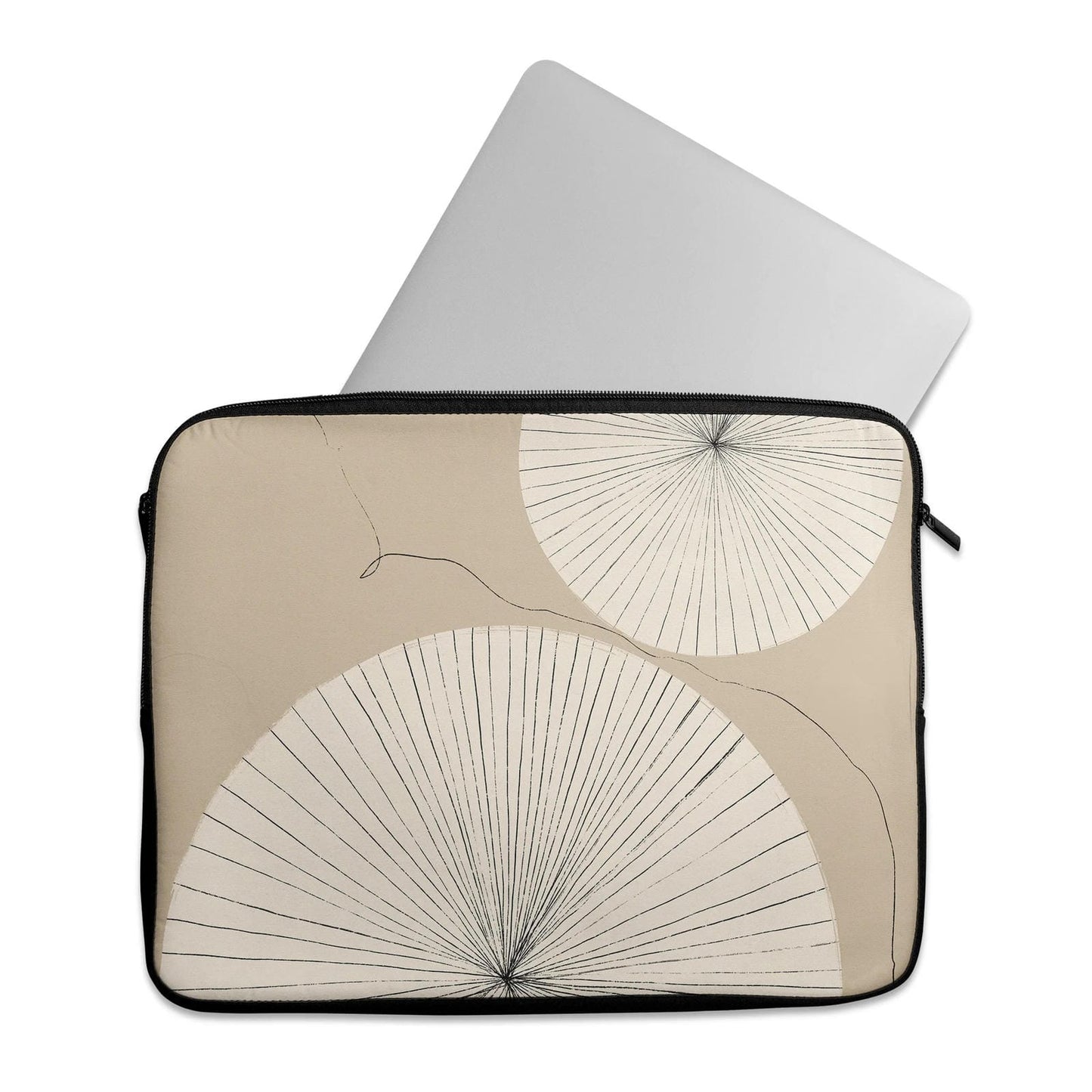 Beige Modern Art - Laptop Sleeve