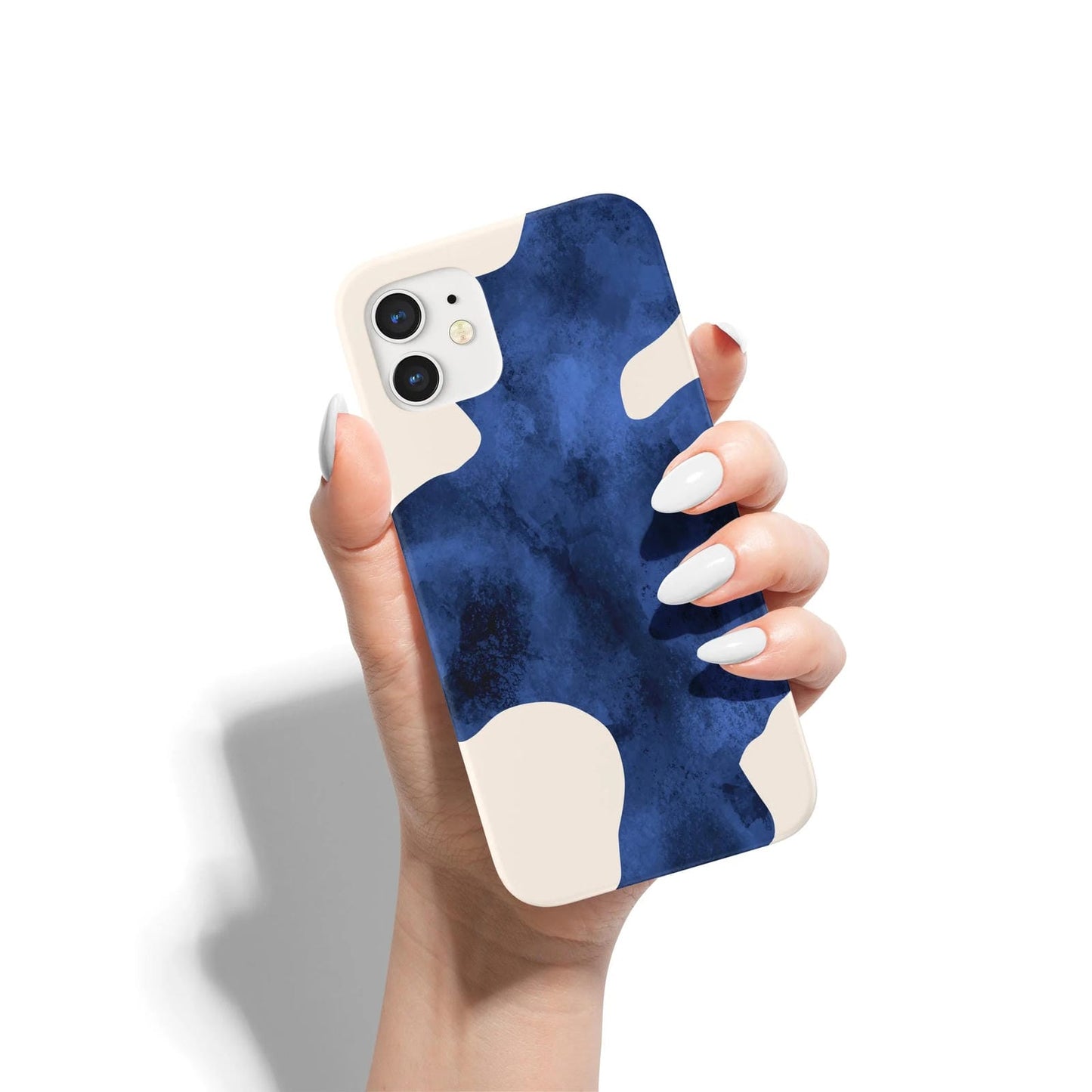 Blue Abstract Shape iPhone Case