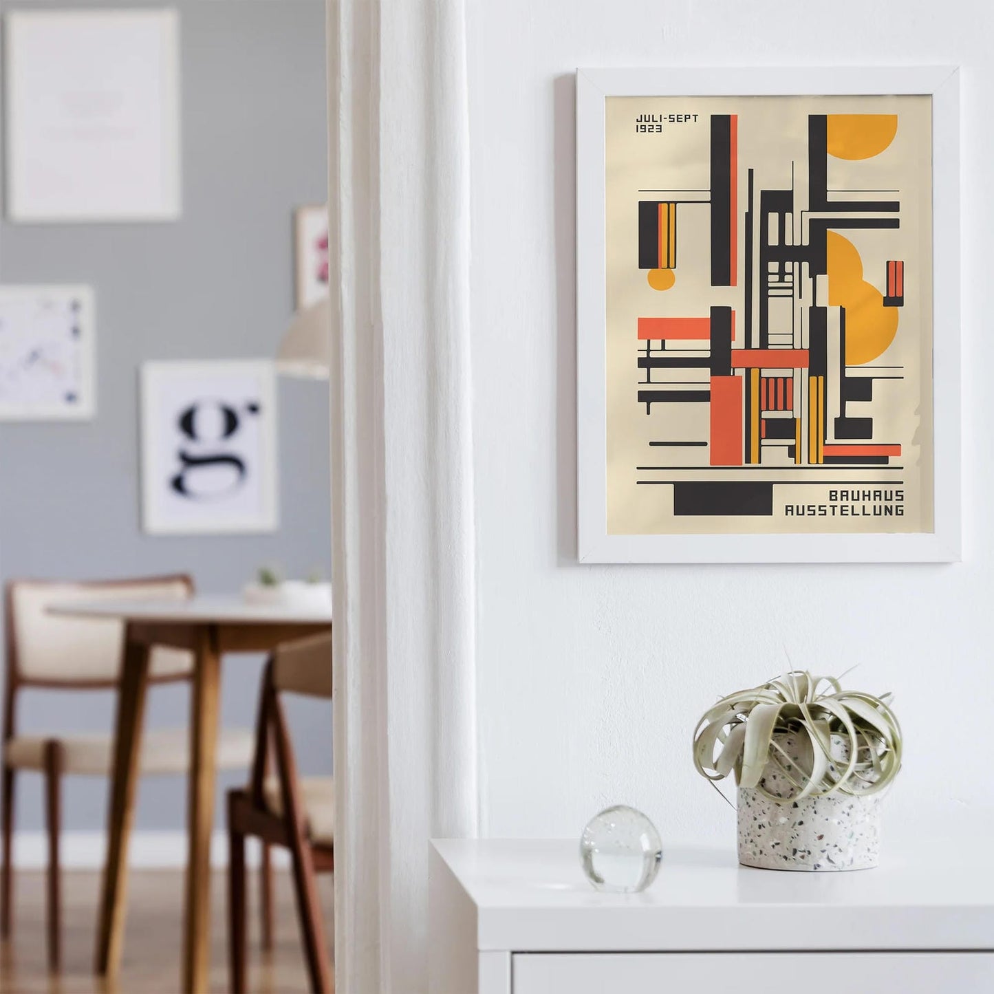 Retro Bauhaus Architecture Poster