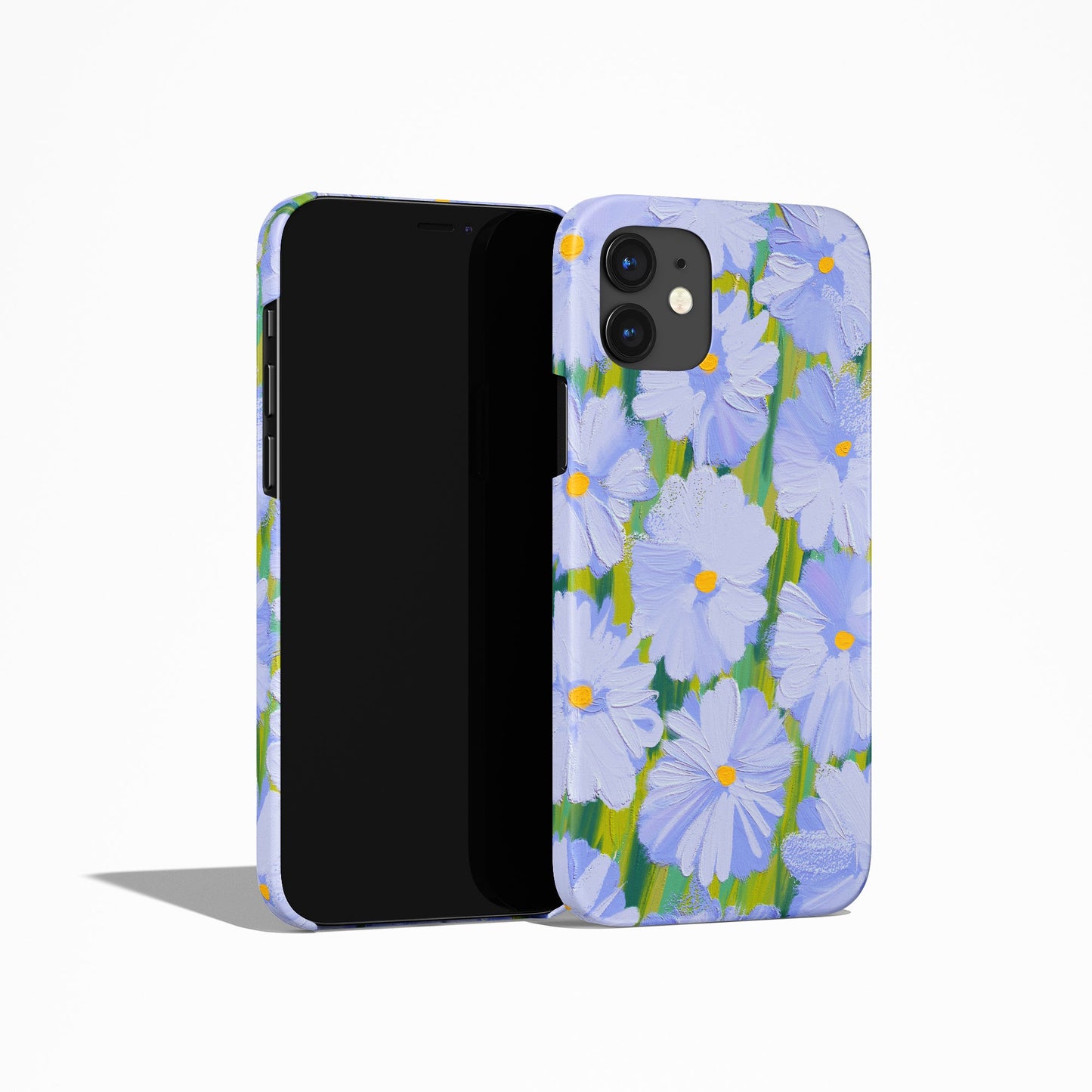 Painted Purple Flowers iPhone Case