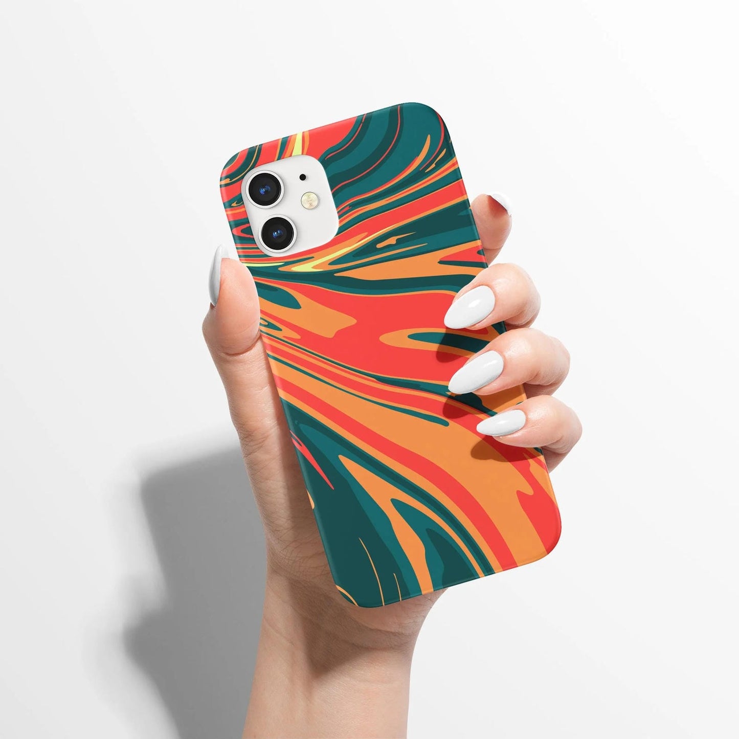 Dark Abstract Liquid Swirl iPhone Case