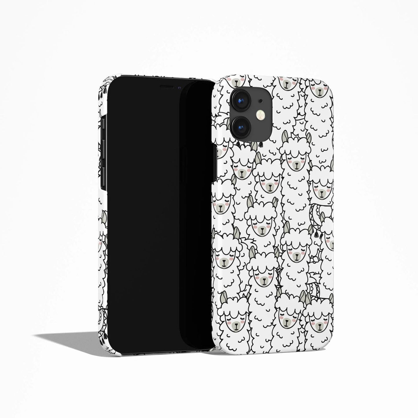 Cute Alpaca Pattern iPhone Case
