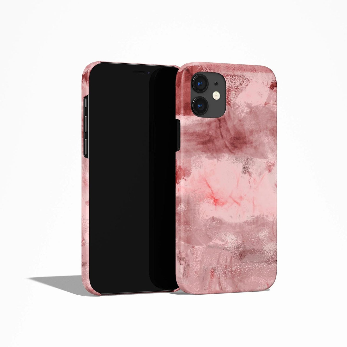 Pink Abstract Painting iPhone Case