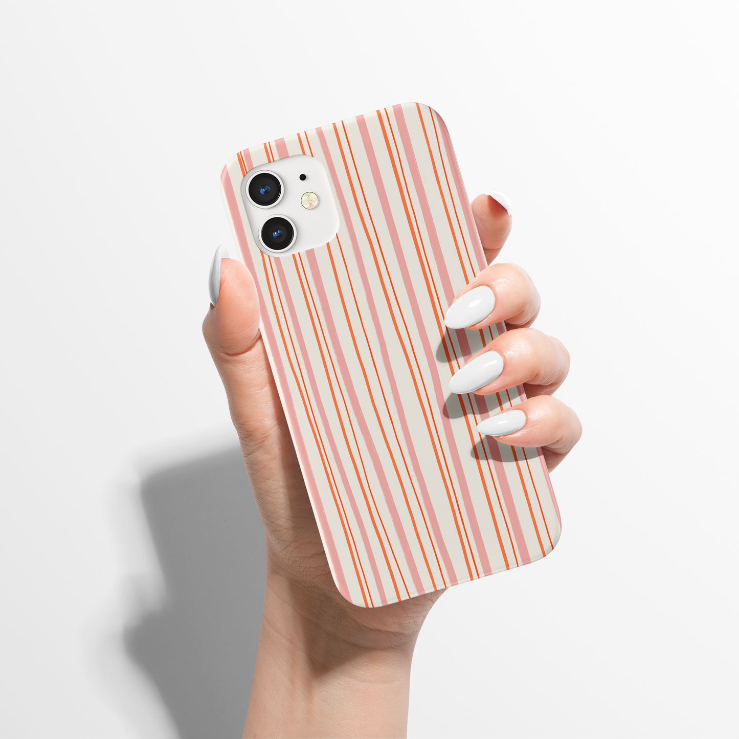 Retro Bright Striped Pattern iPhone Case