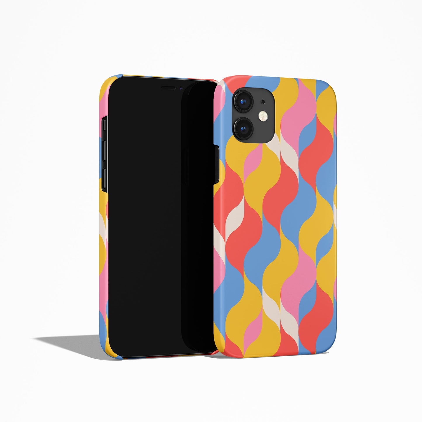 Colorful Abstract Retro 50s Pattern iPhone Case