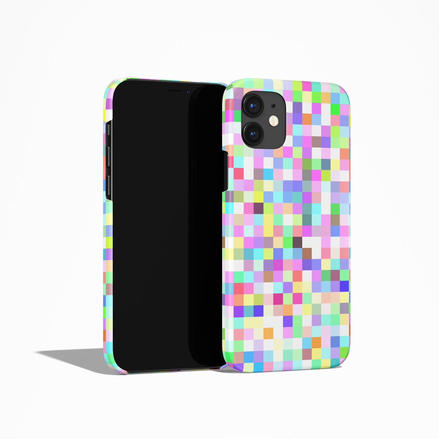 Pastel Geometric Retro Pattern iPhone Case