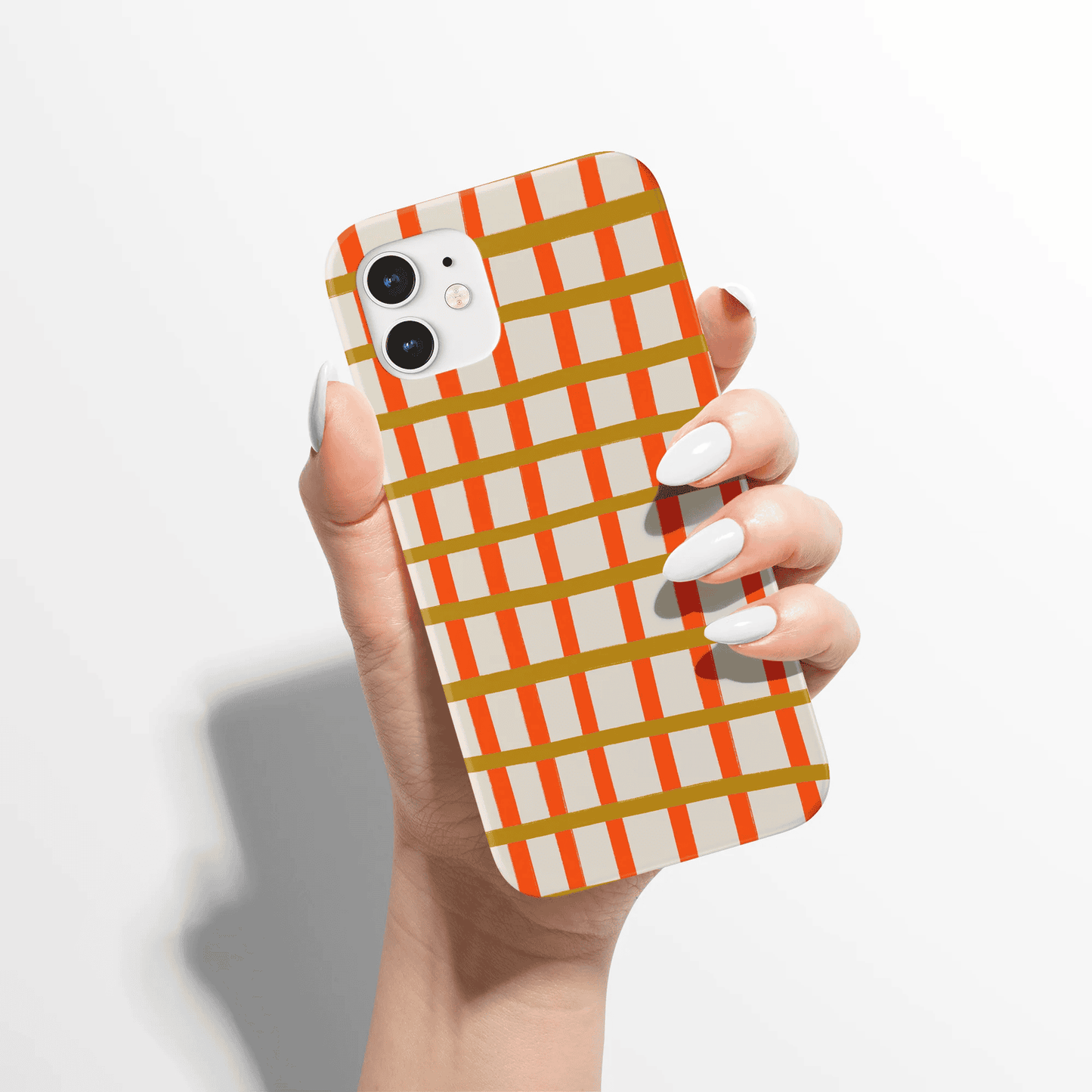 Retro Checkered 70s Pattern iPhone Case