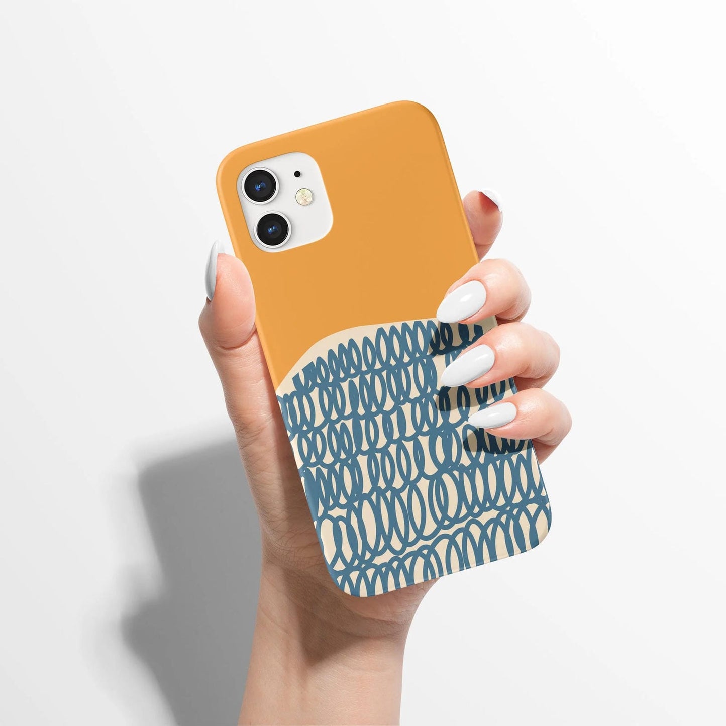 Yellow Mid Century Modern iPhone Case