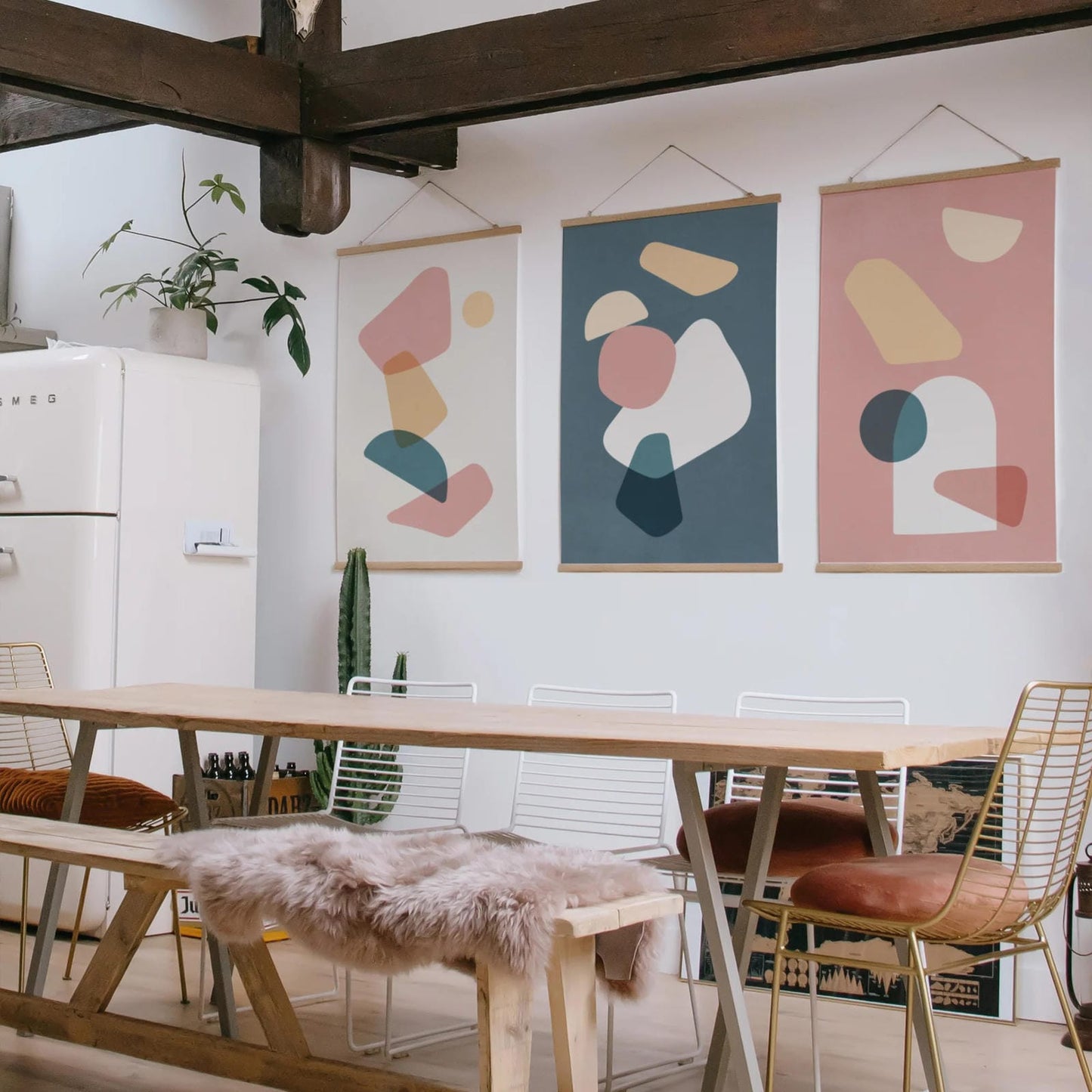 Set of 3 Modern Abstract Prints
