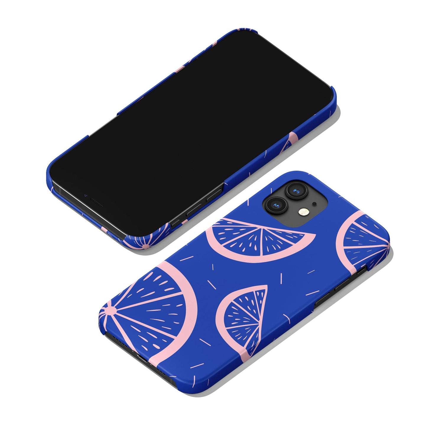 Blue Mid Century Modern iPhone Case