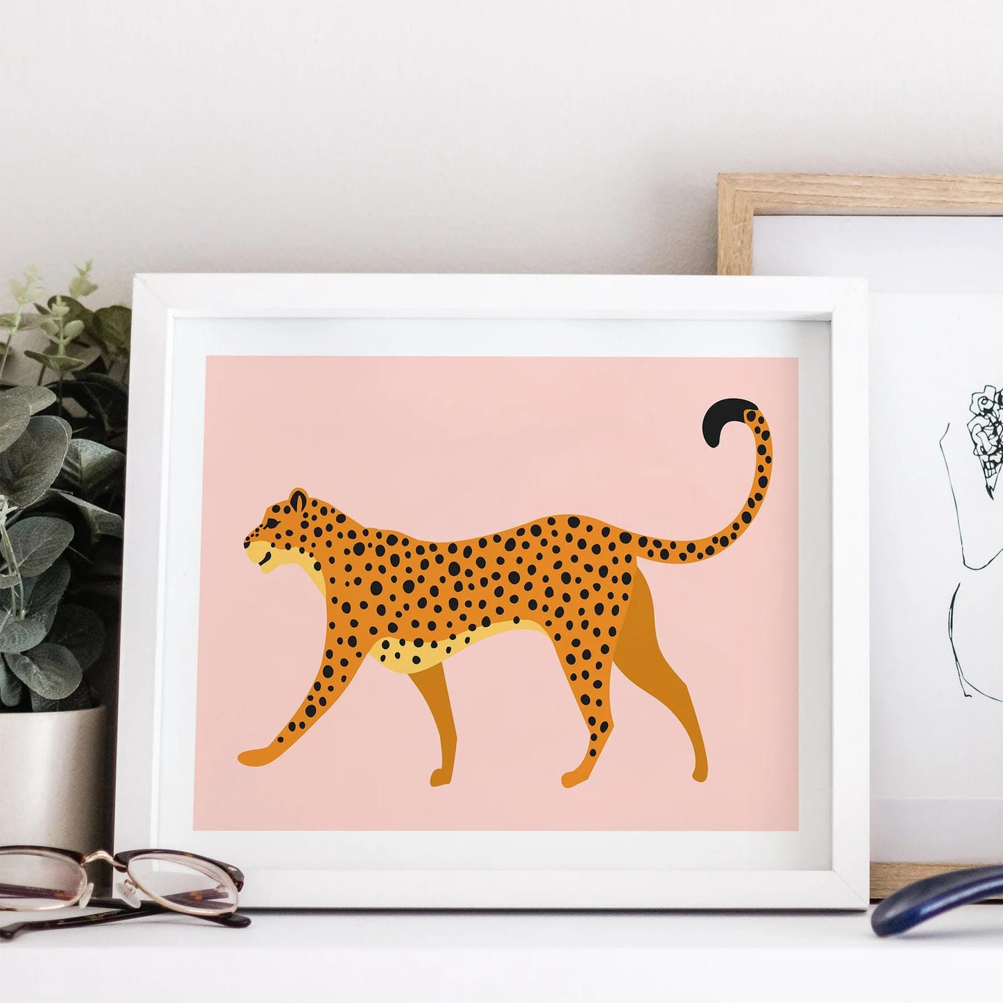 Horizontal Cheetah Poster