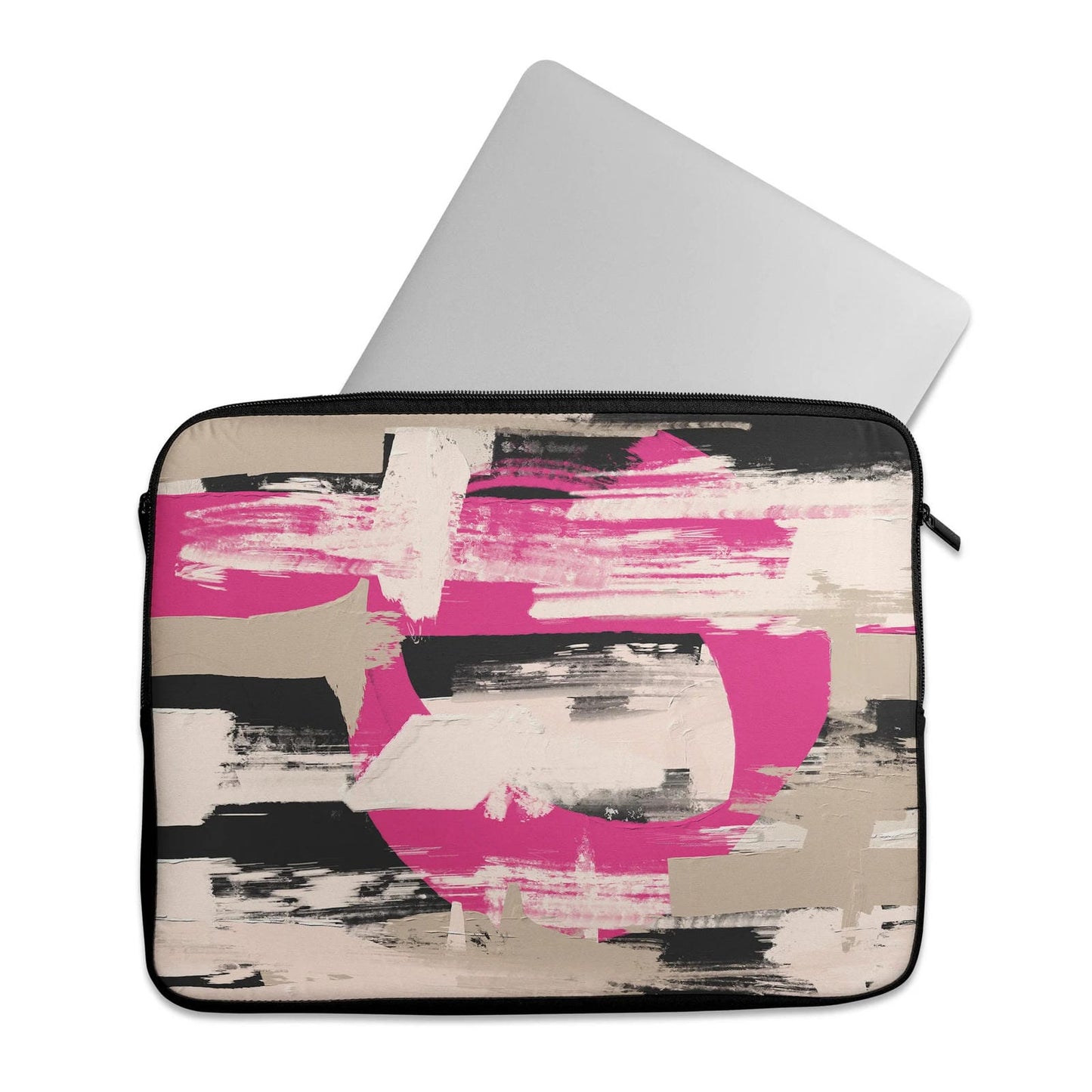 Abstract Pink Painted Art - Laptop Sleeve