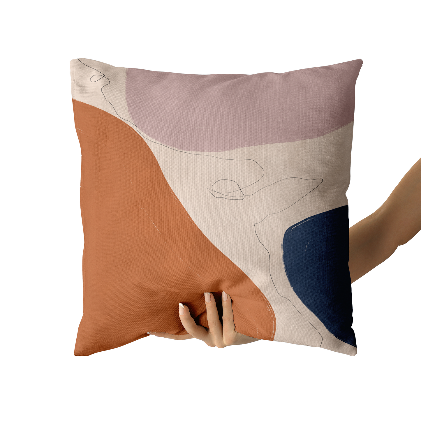 Contemporary Abstract Art Throw Pillow