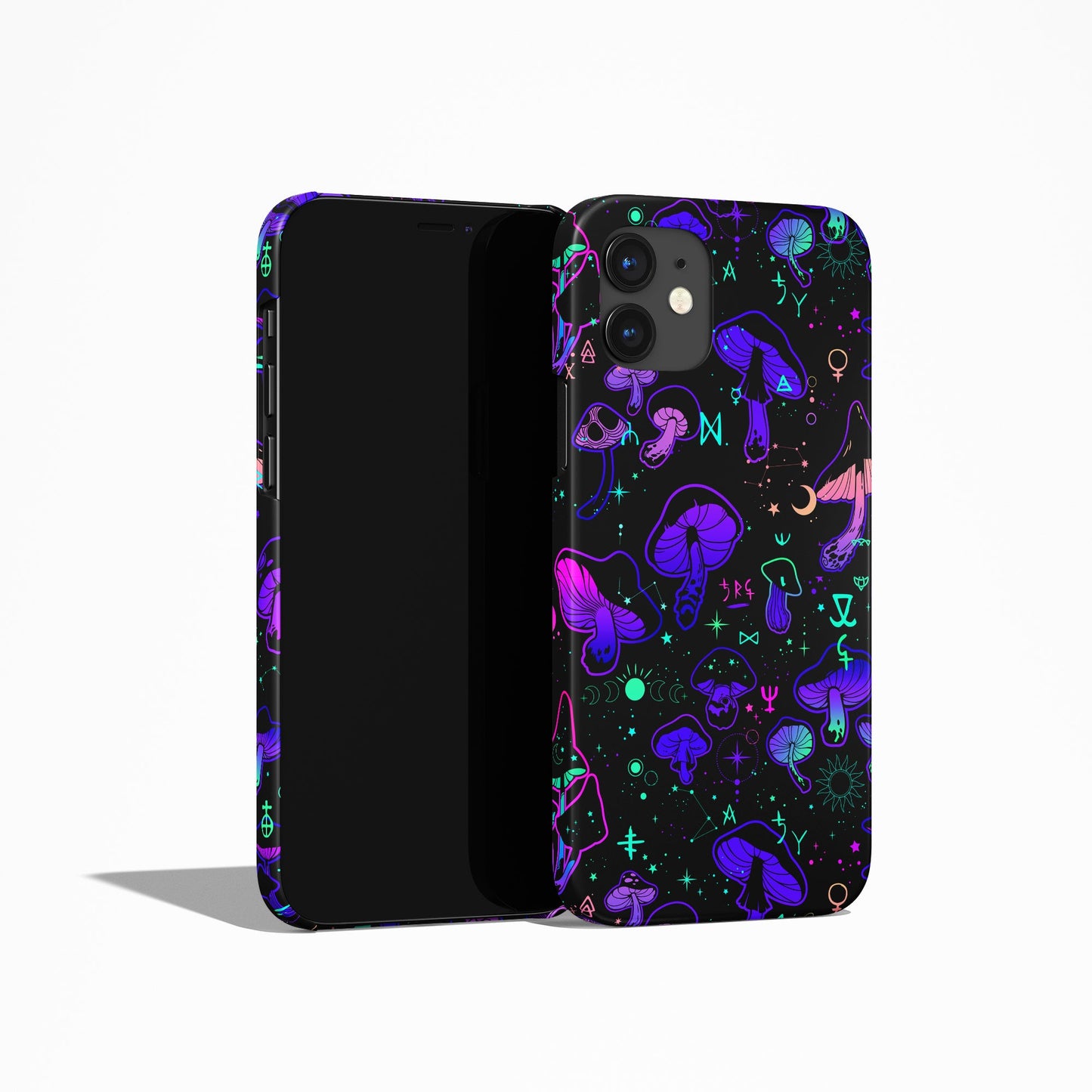 Dark Psychedelic Mushrooms iPhone Case