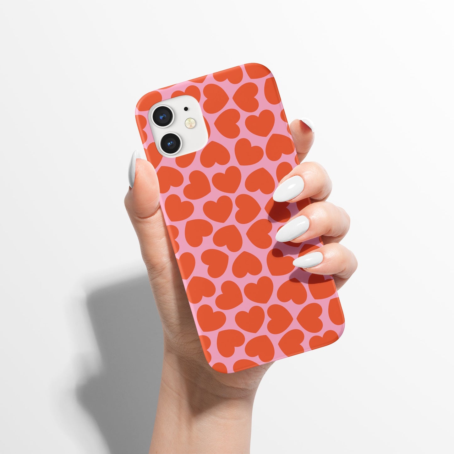 Pink Love Heart iPhone Case