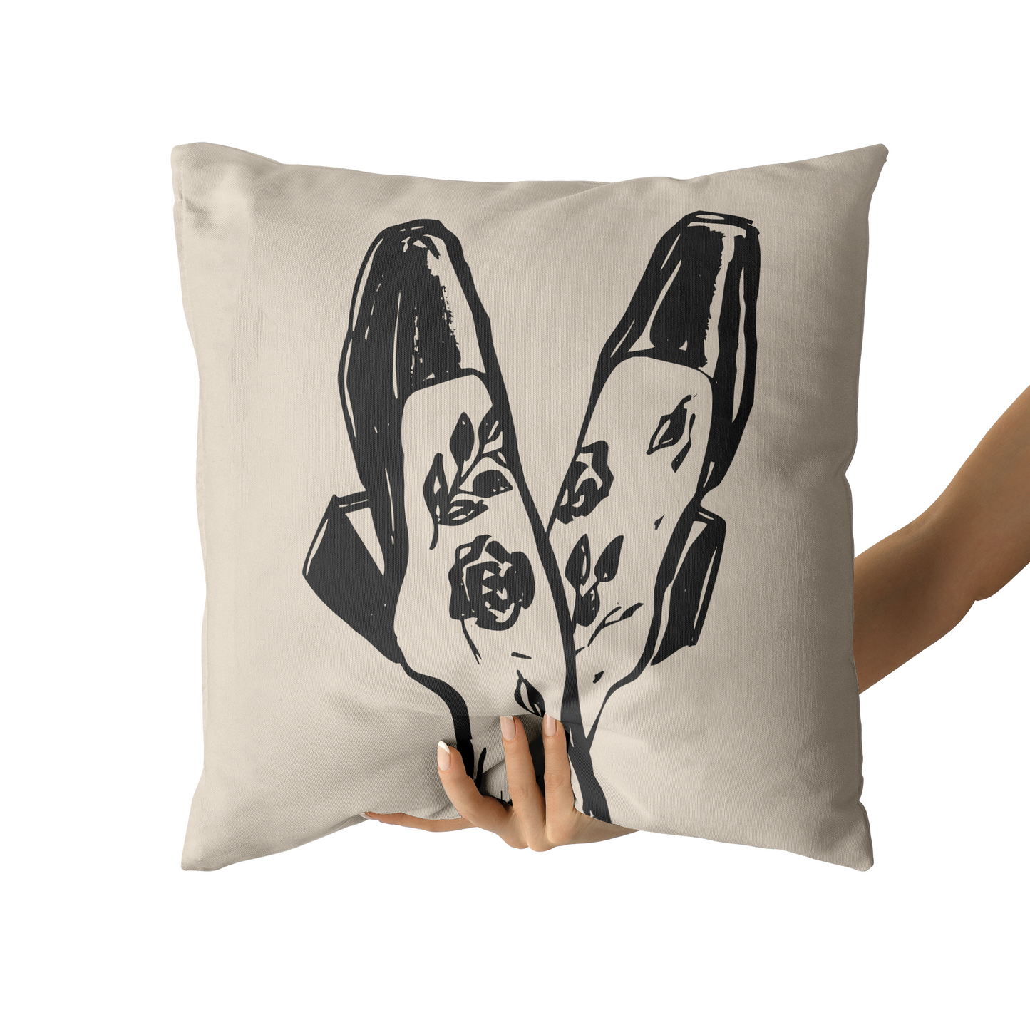 Vintage Ladies Accessories Throw Pillow