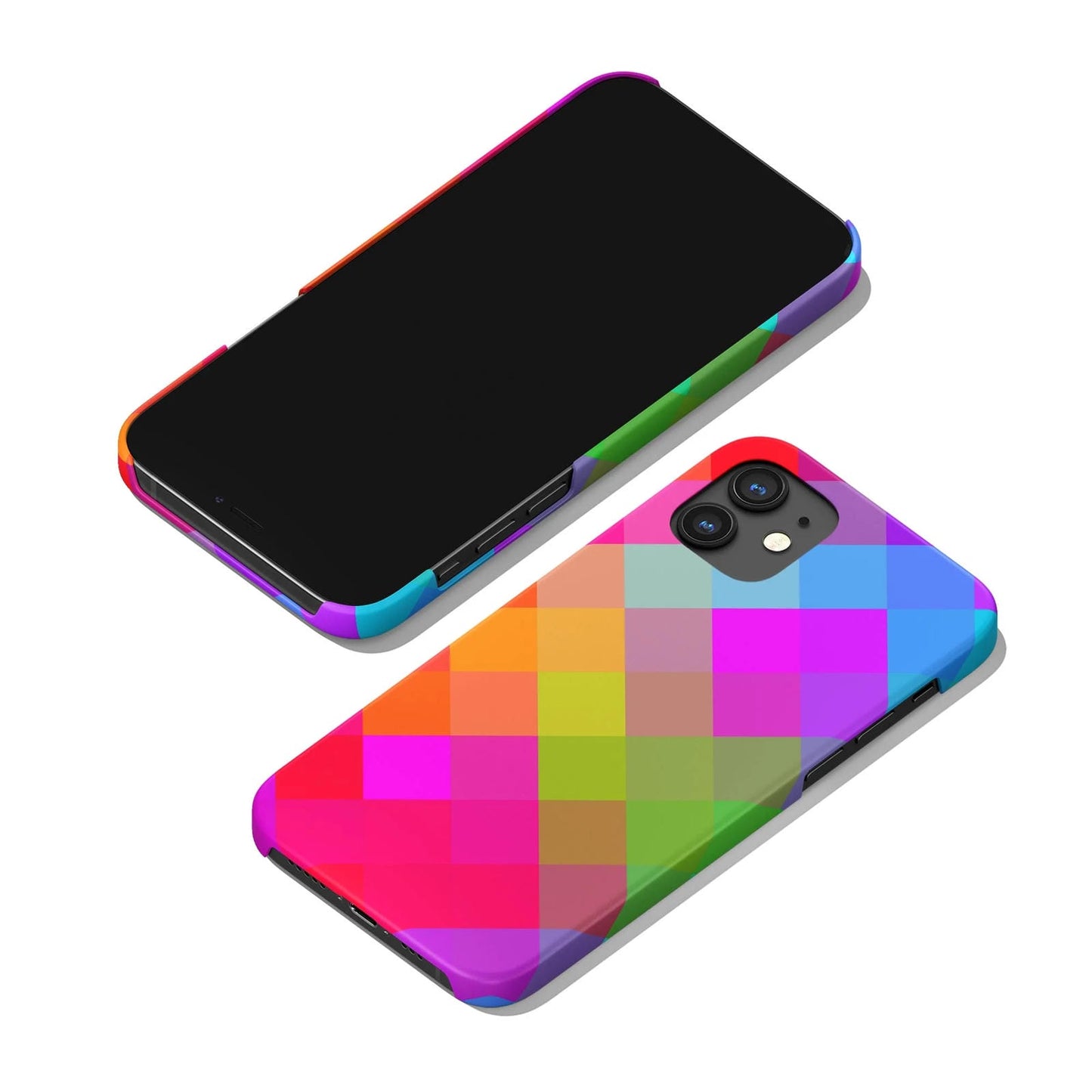 Colorful Polygonal Geometric Pattern iPhone Case