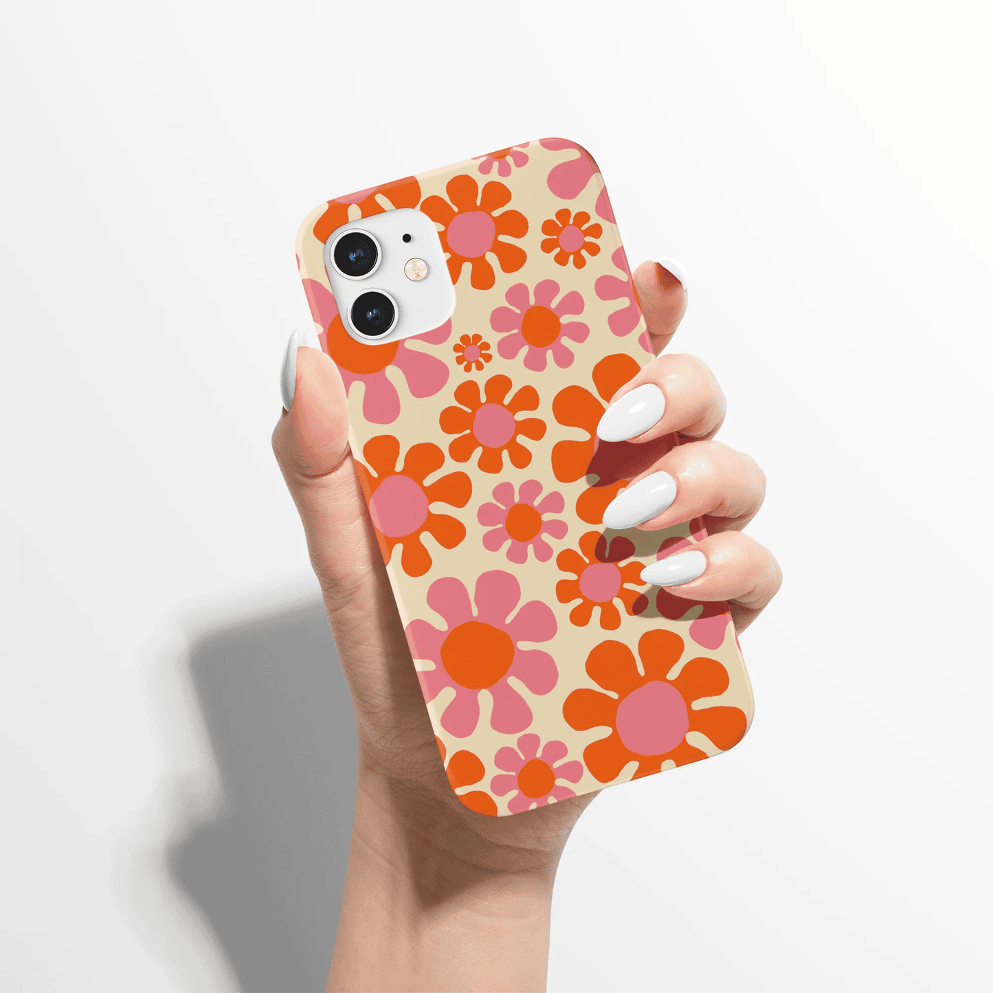 Retro 70s Flowers Hippie Chic Pattern iPhone Case