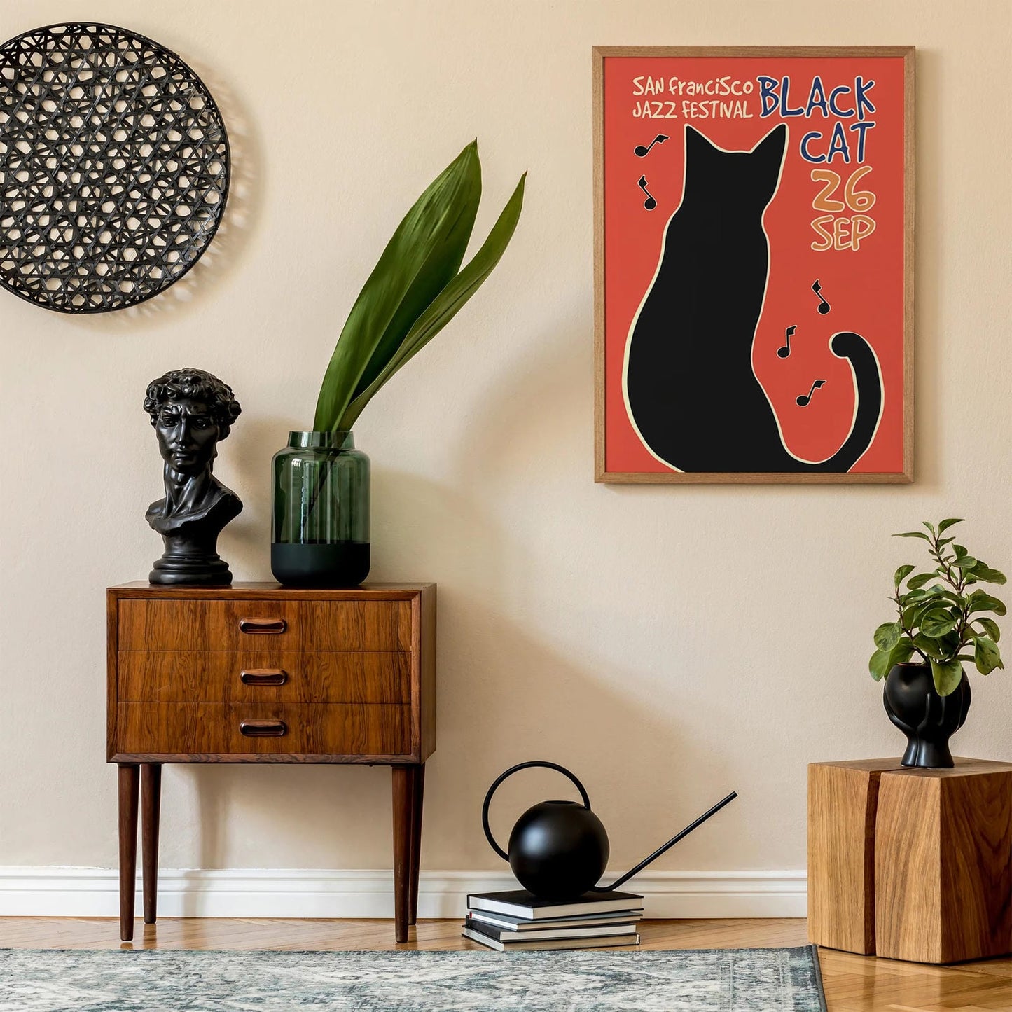 Black Cat San Francisco Poster