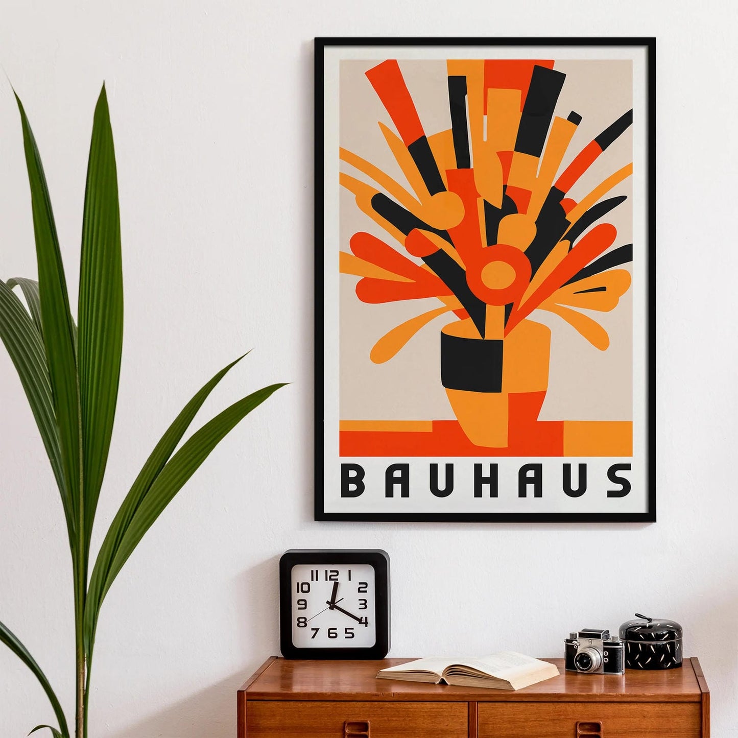 Bouquet of Flowers Bauhaus Print