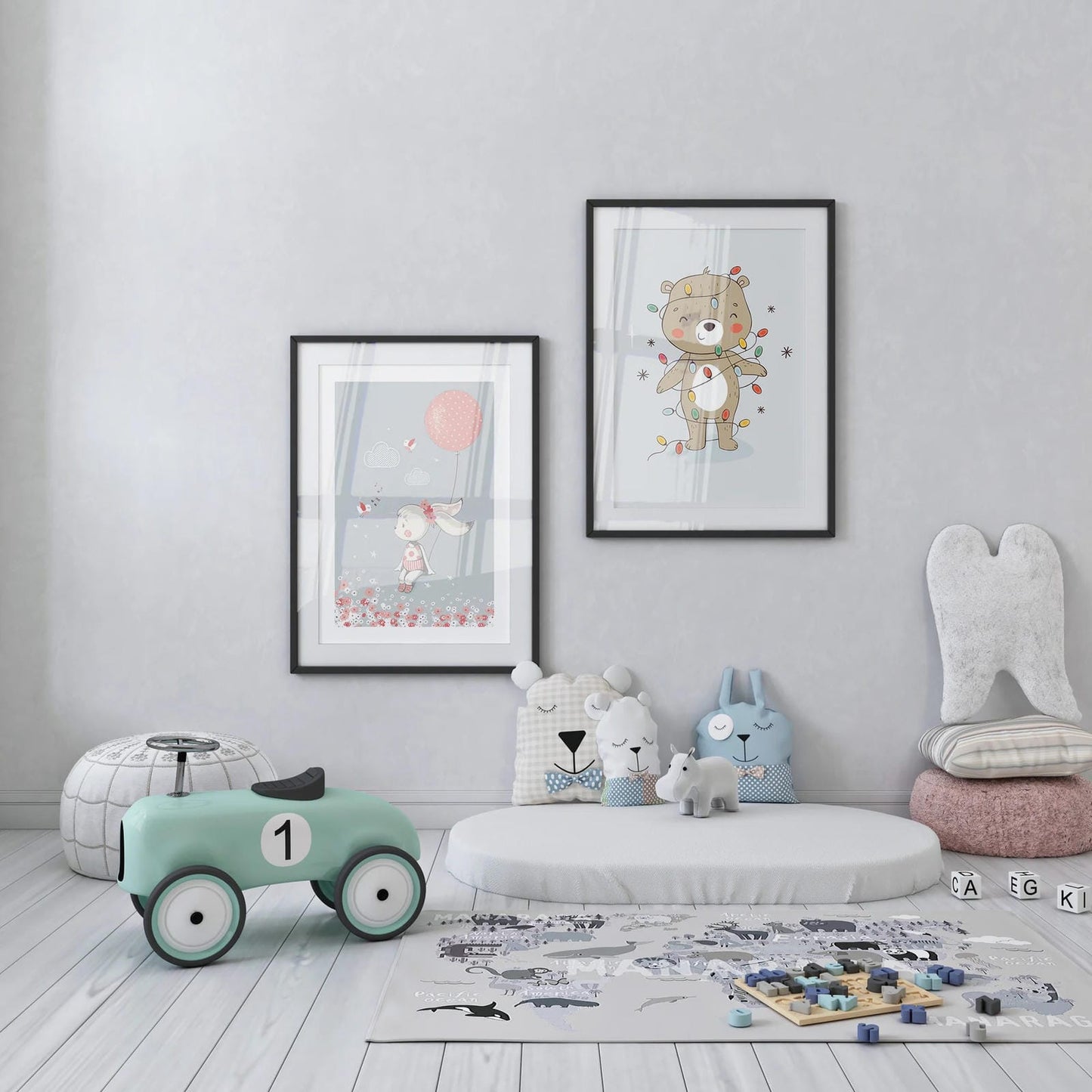 Sweet Rabbit Illustration Poster - HypeSheriff Europe