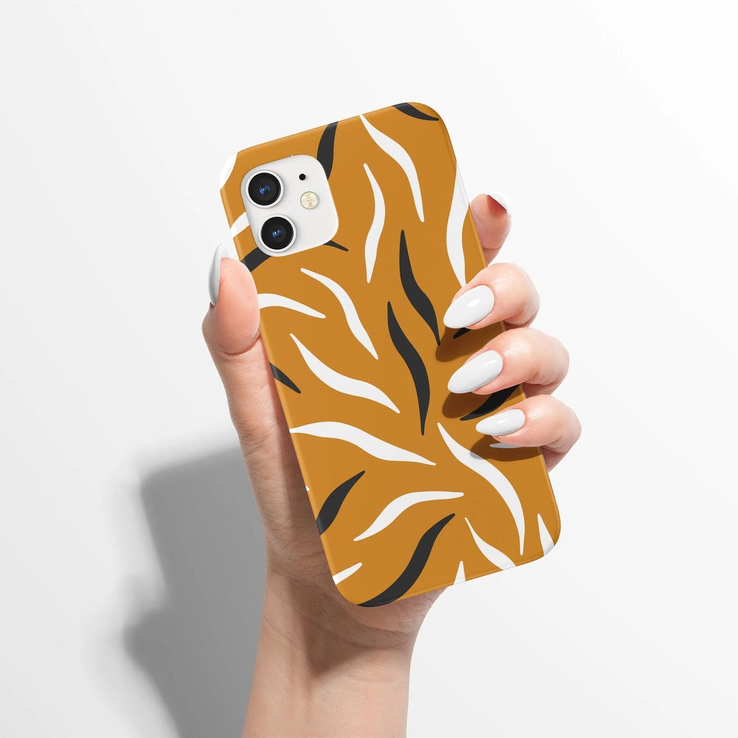 Mustard Abstract Animal Pattern iPhone Case