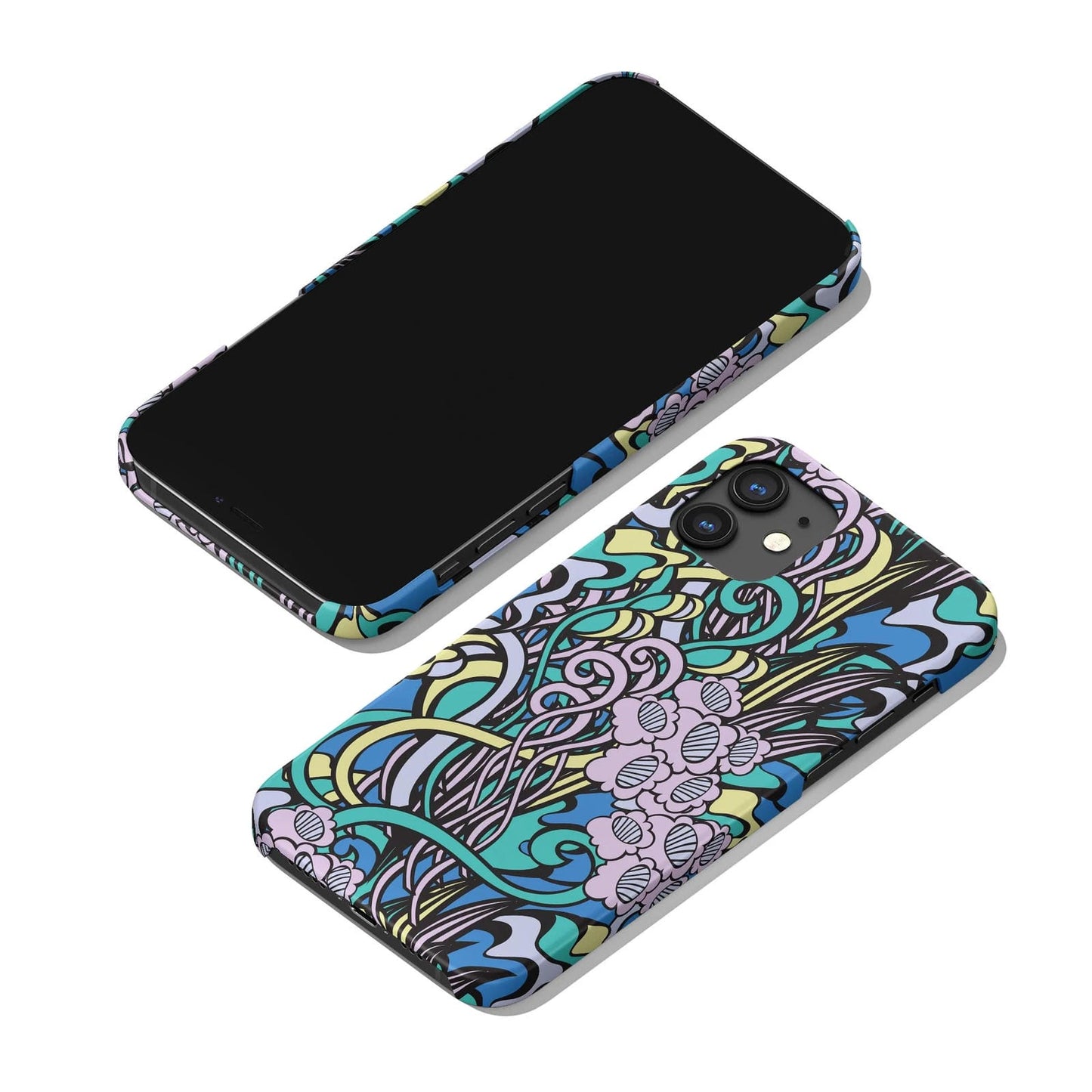 Art Nouveau Floral Pattern iPhone Case
