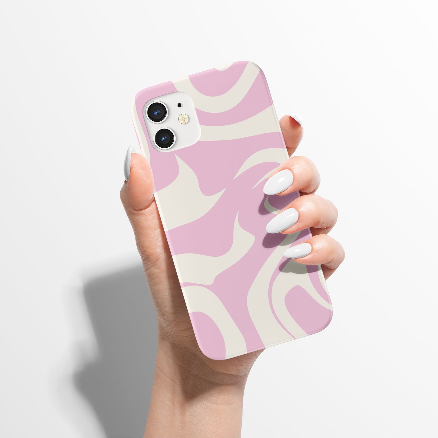 Pink Liquid Groovy Hippie Swirl iPhone Case