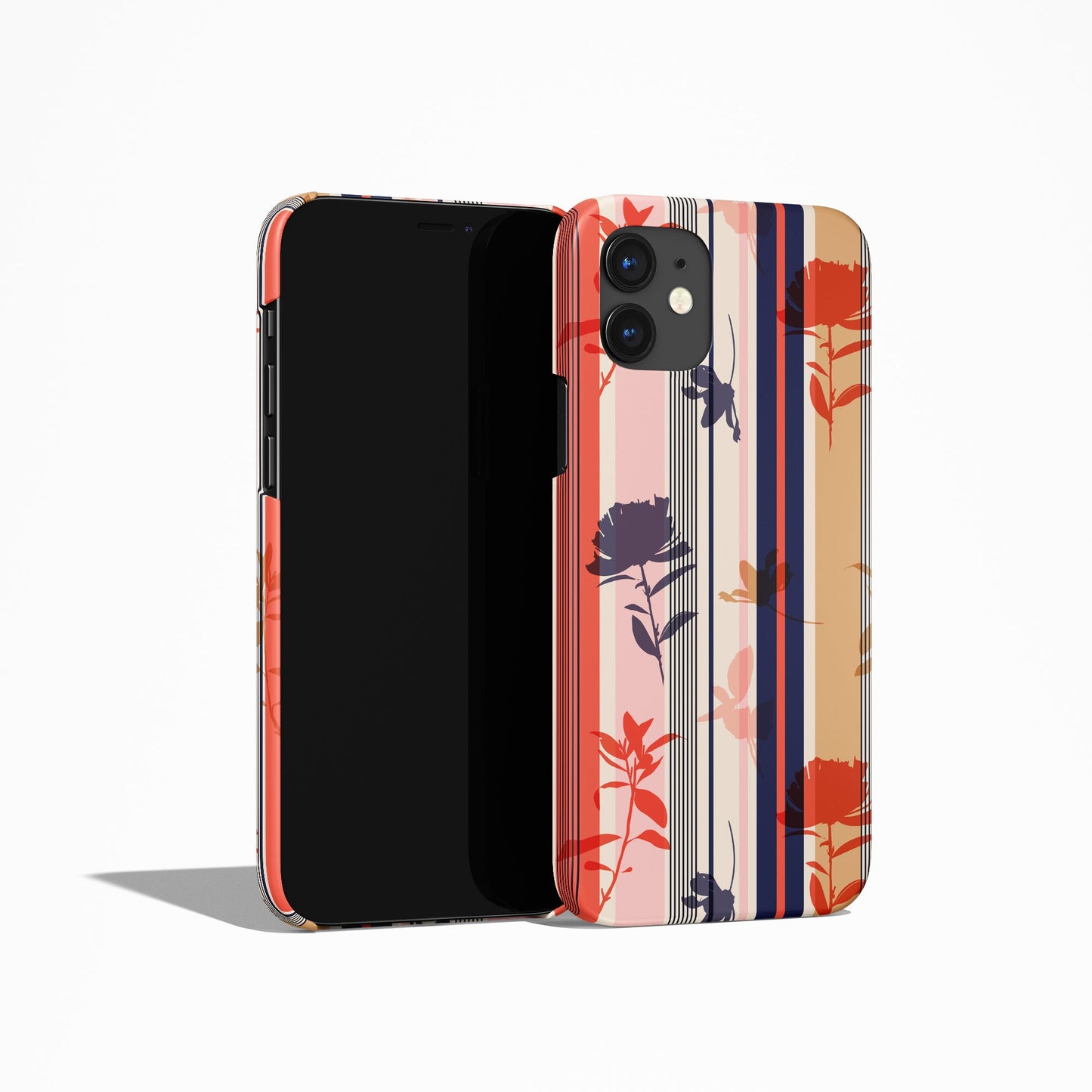 Retro Textile Floral Pattern iPhone Case
