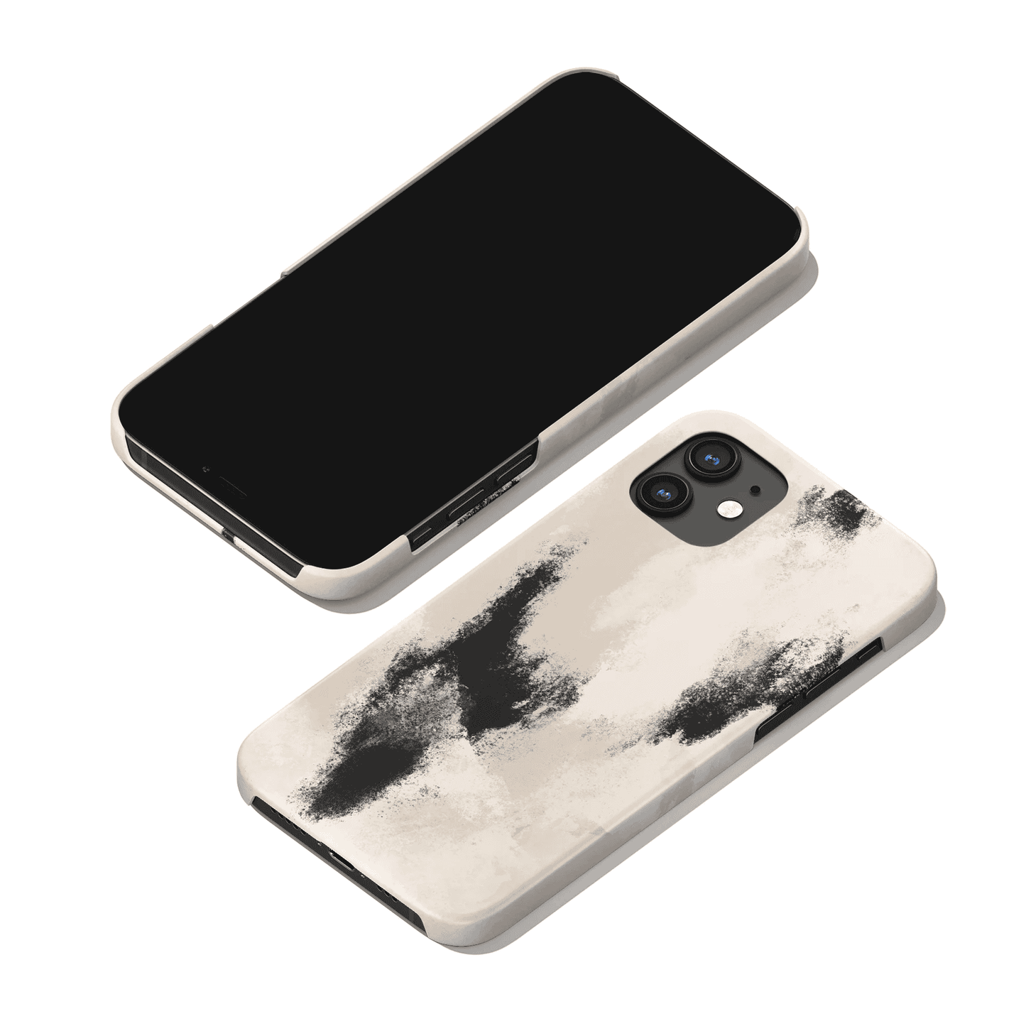Modern Abstract Brushes iPhone Case