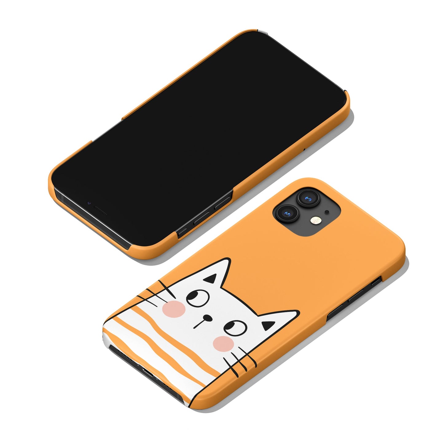 Yellow Funny Cat Kitty iPhone Case