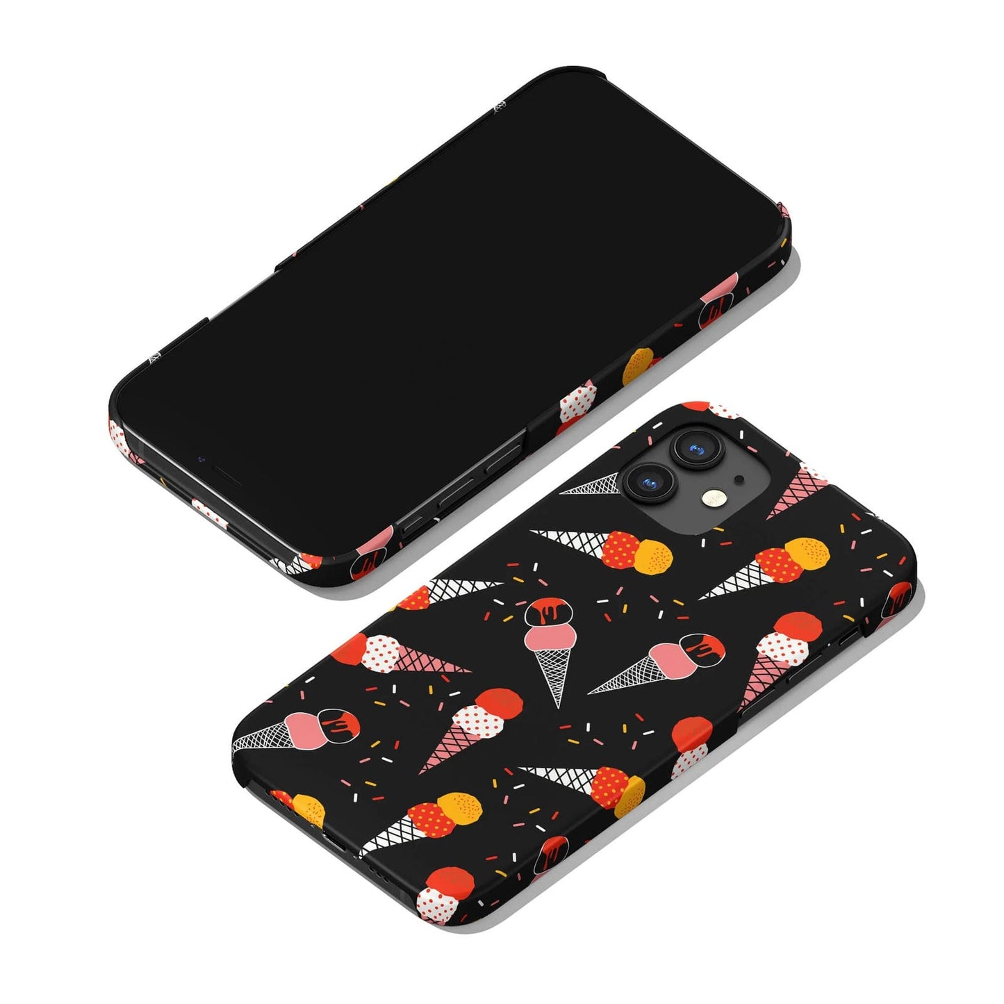 Ice Cream Black iPhone Case