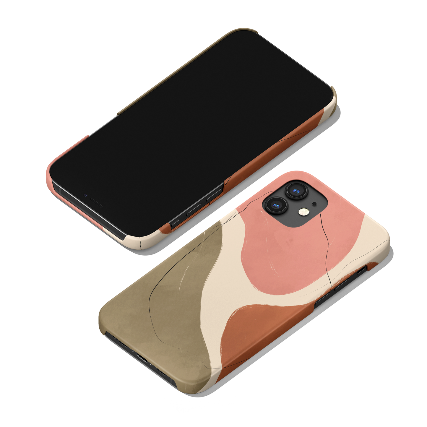 Boho Minimalist Abstract Art iPhone Case