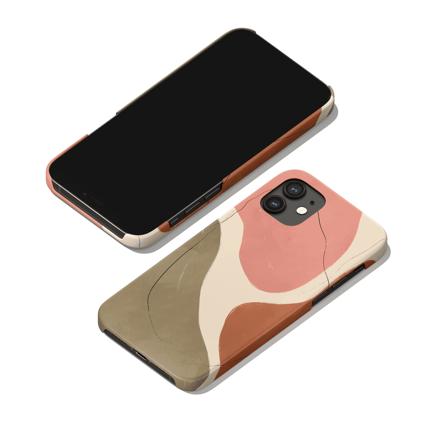 Boho Minimalist Abstract Art iPhone Case