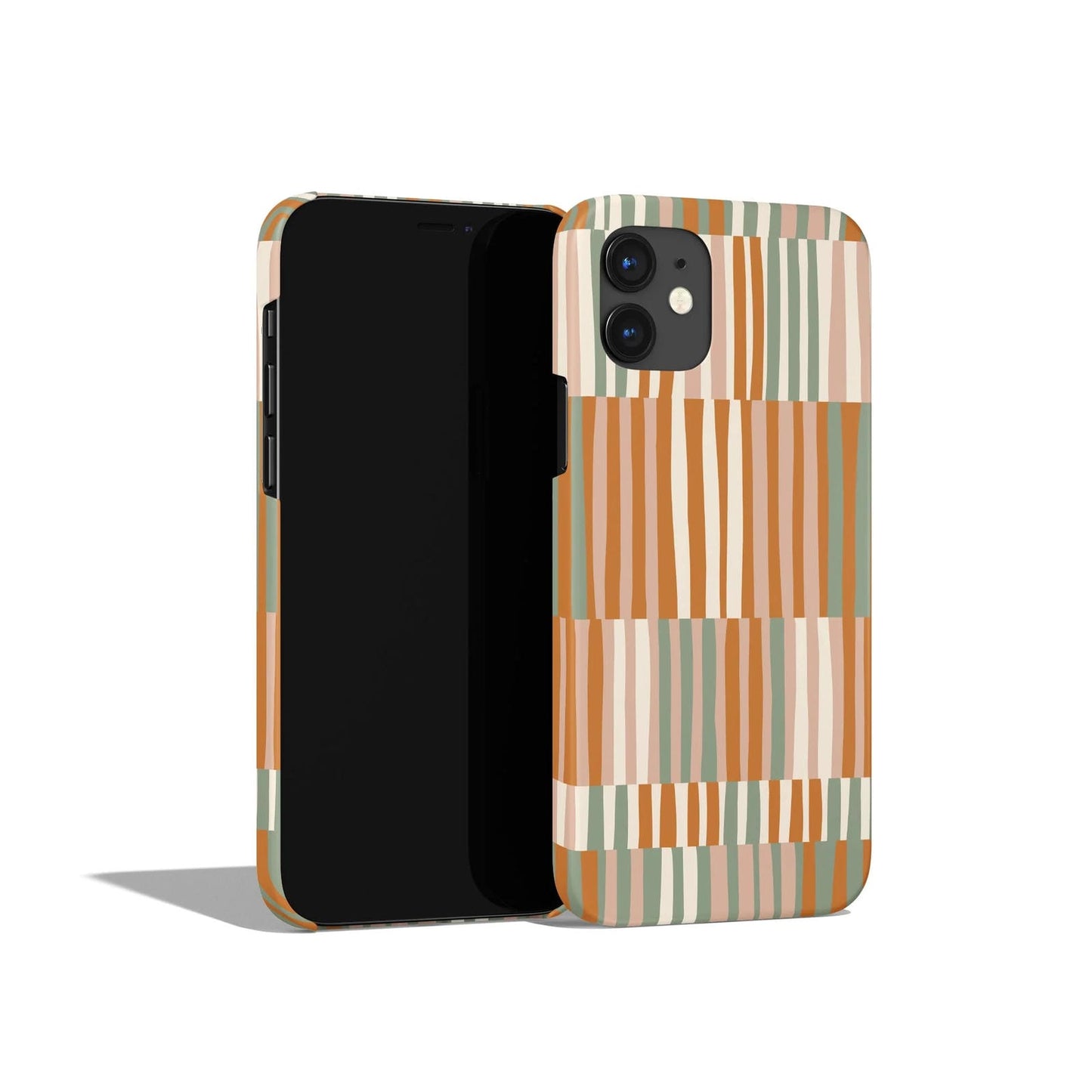 Boho Pastel Striped Pattern iPhone Case