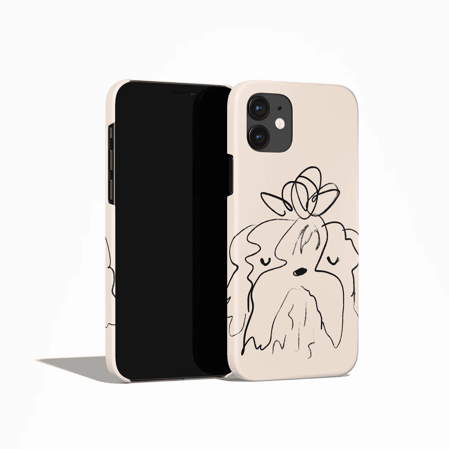 Yorkshire Terrier Dog Minimalist Line Art iPhone Case