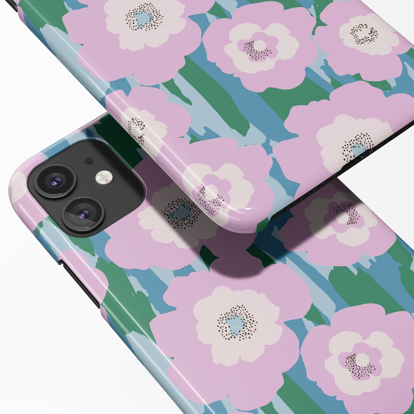 Pastel Retro Flowers iPhone Case