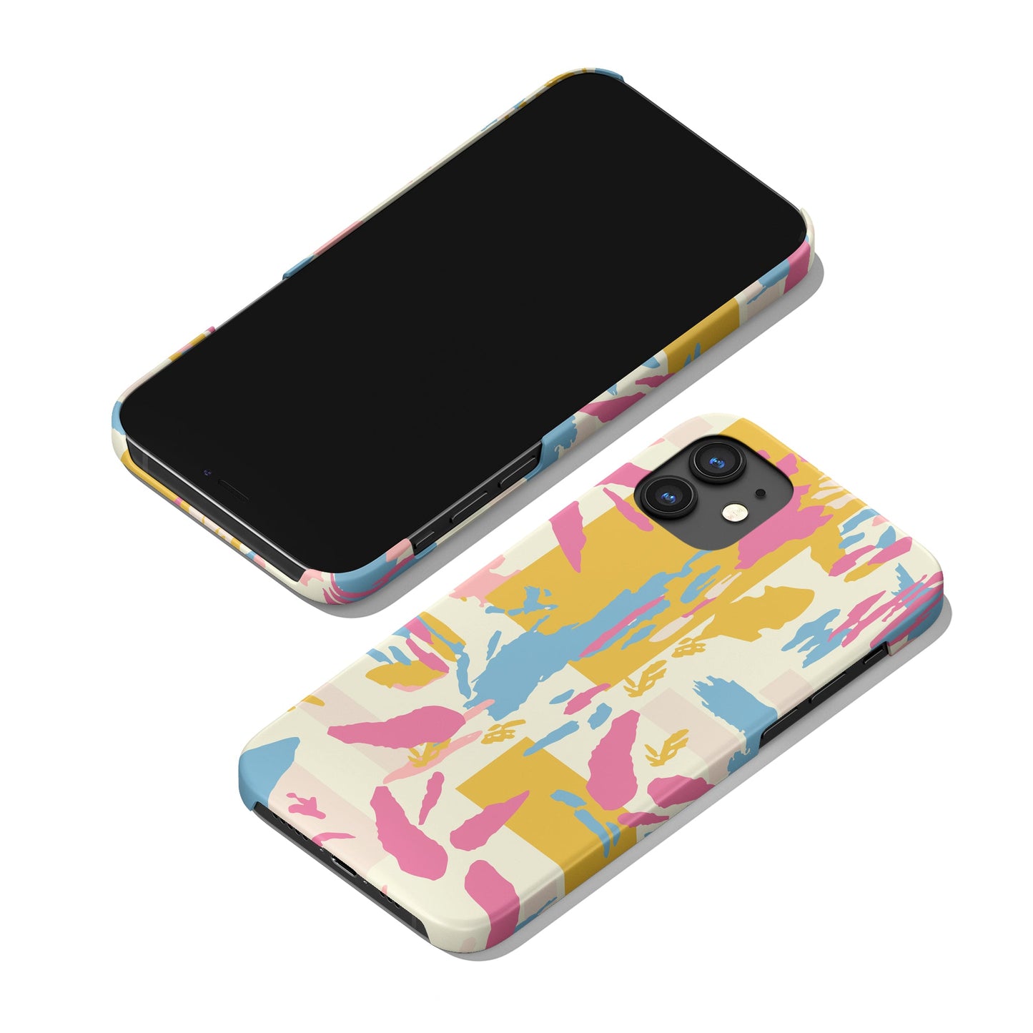 Pink Mid Century Modern iPhone Case