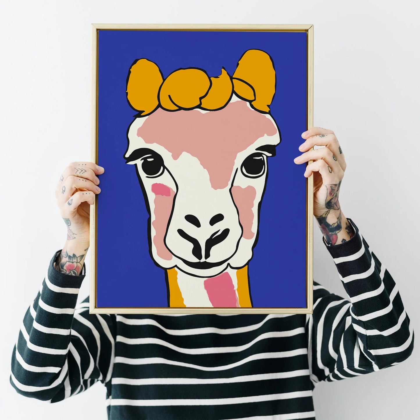 Colorful Cute Alpaca Poster