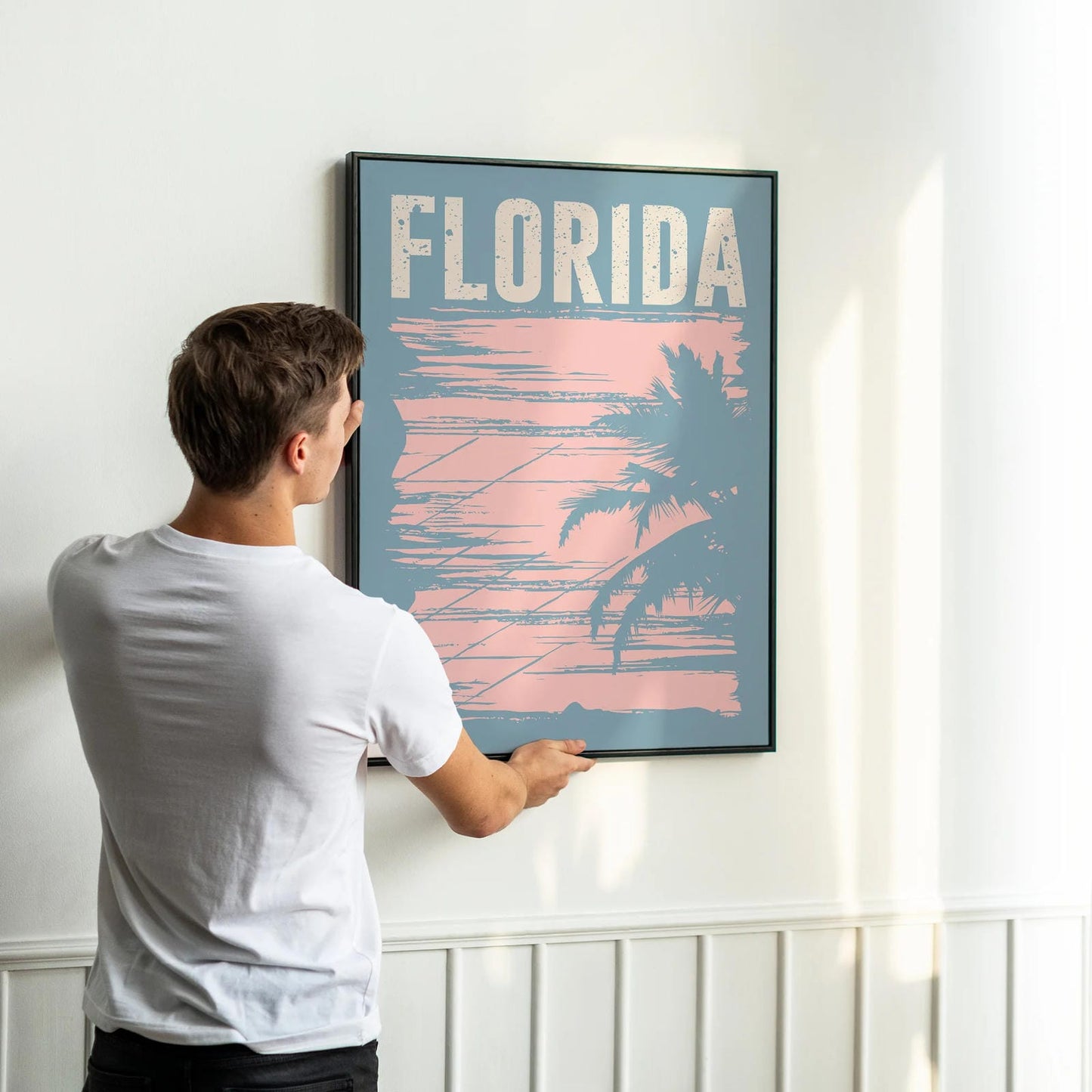 Florida Blue Travel Poster