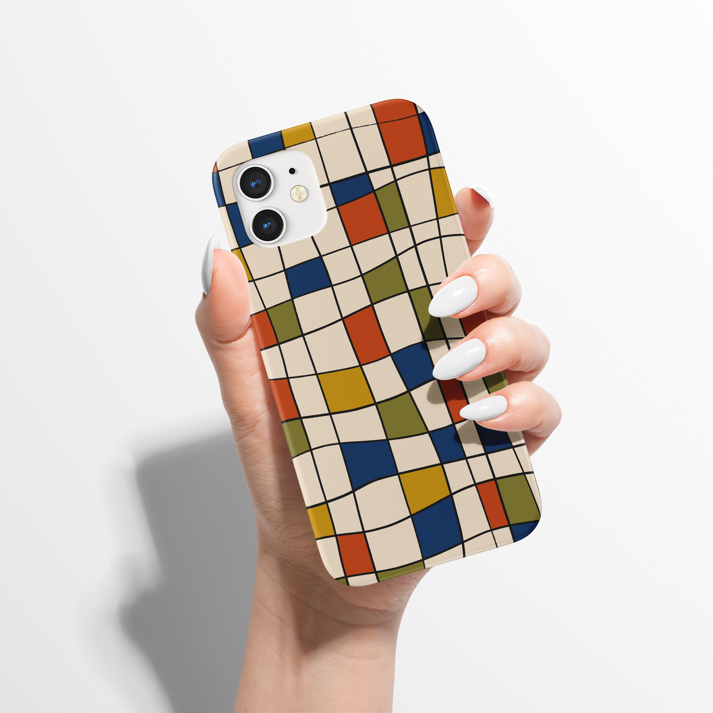 Mondrian Abstract Geometric Pattern iPhone Case