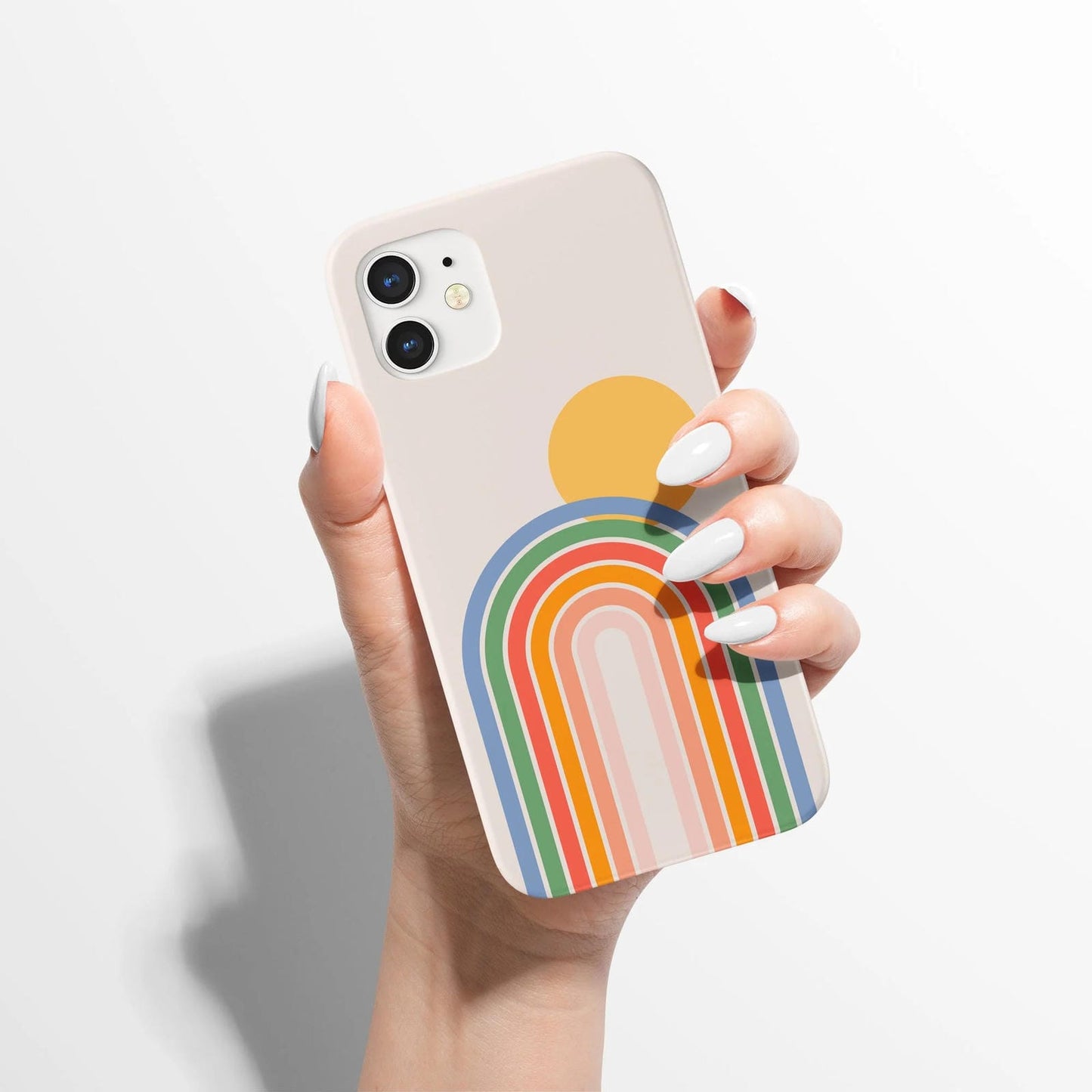 Rainbow with Sun iPhone Case