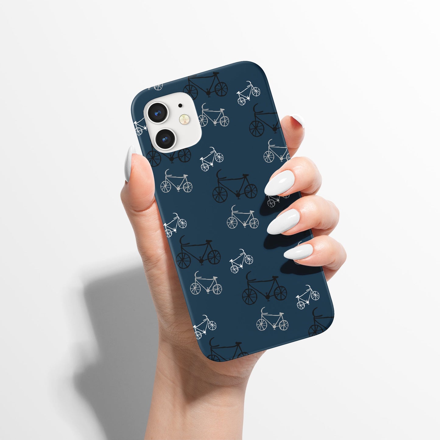 Dark Blue Bicycle iPhone Case