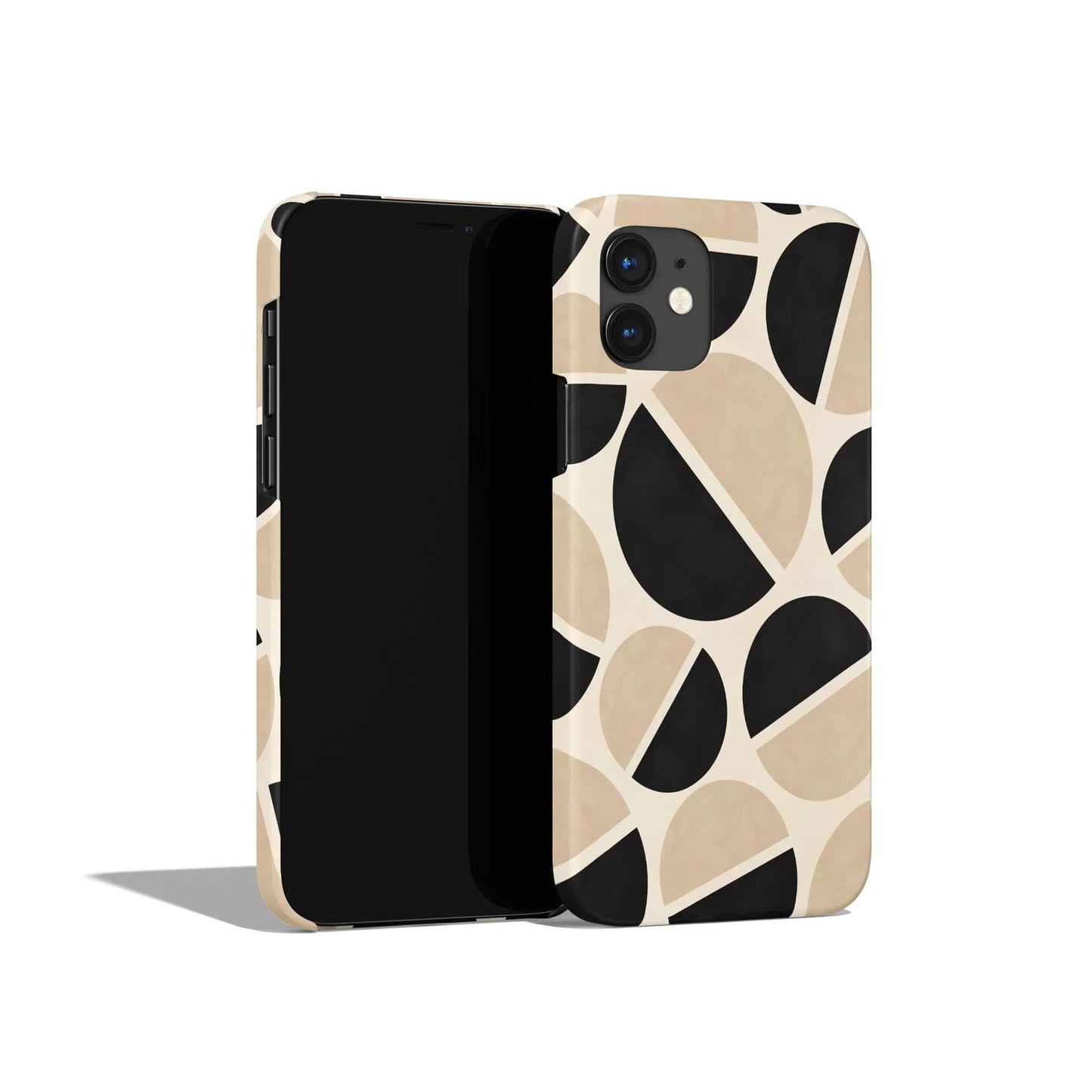 Scandinavian Beige Geometric iPhone Case