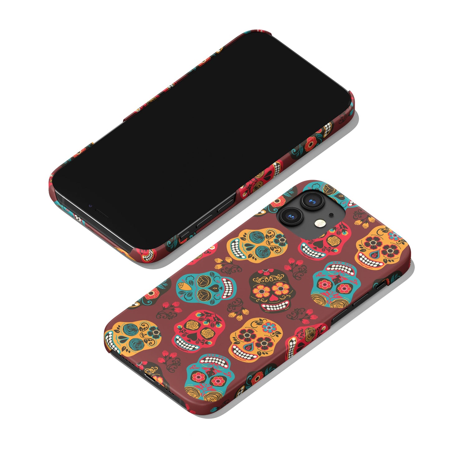 Skulls Mexico Día de Muertos Pattern iPhone Case